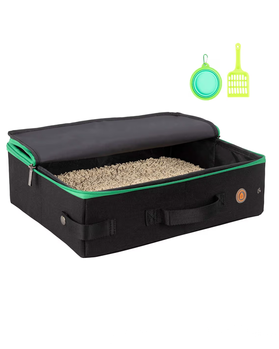 Portable cat litter box for travel