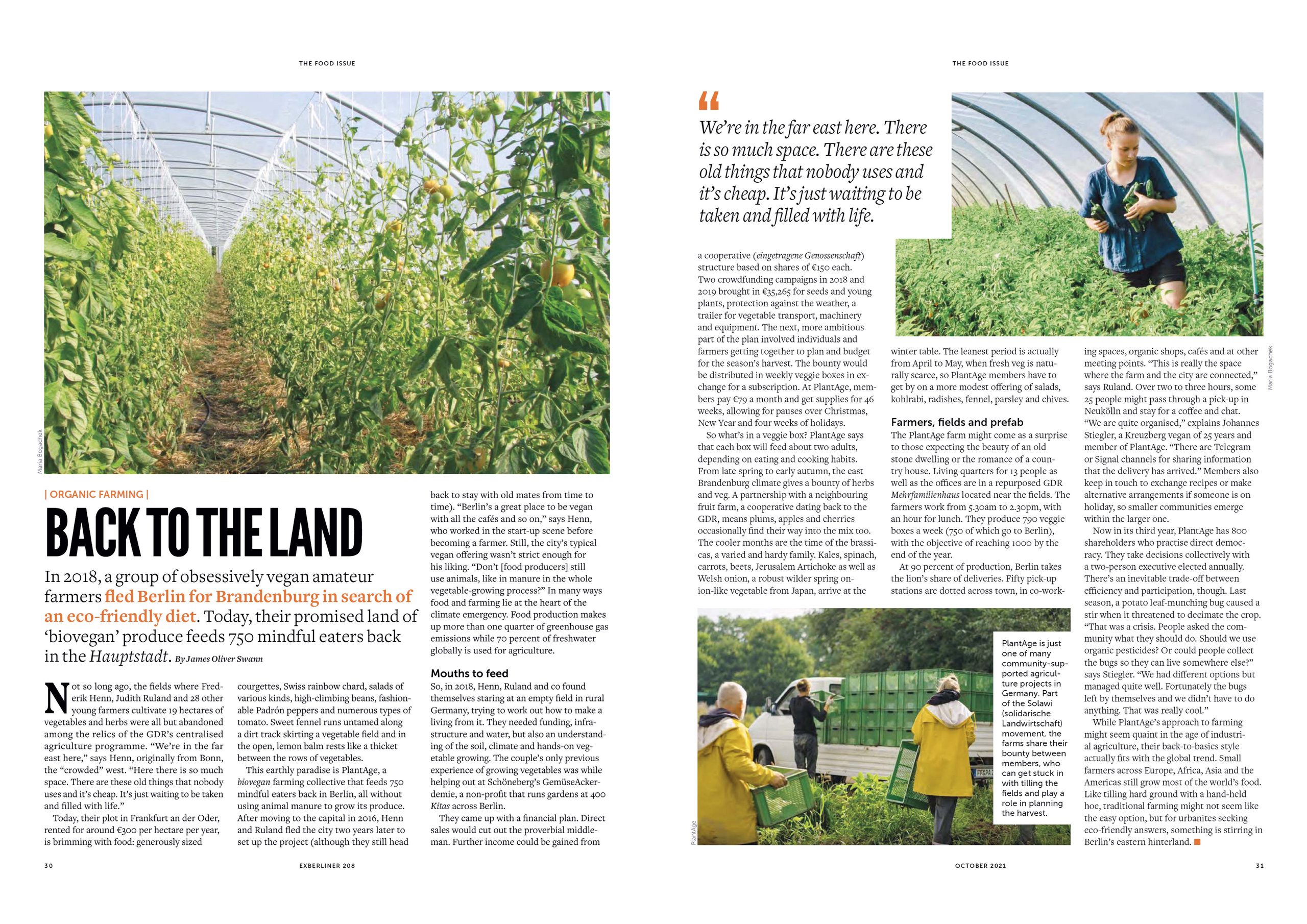 PlantAge biovegan farm for Exberliner magazine. Maria Bogachek Photography