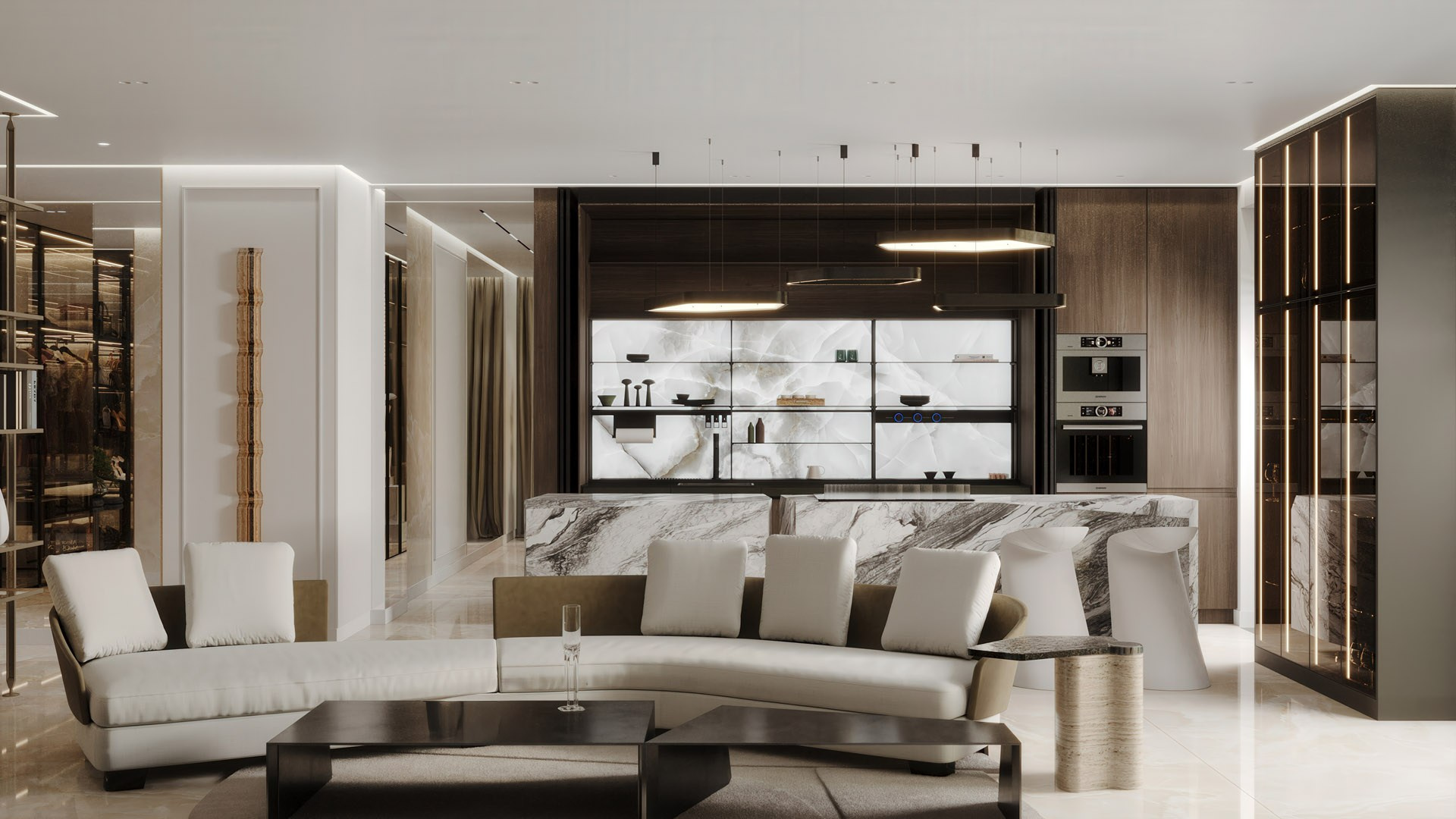 APARTMENT FOR STYLIST. Interior Design & 3D Rendering | AB Design Buro