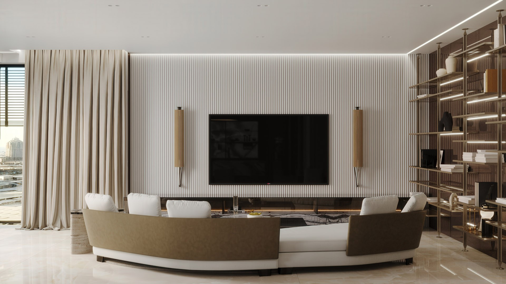 APARTMENT FOR STYLIST. Interior Design & 3D Rendering | AB Design Buro