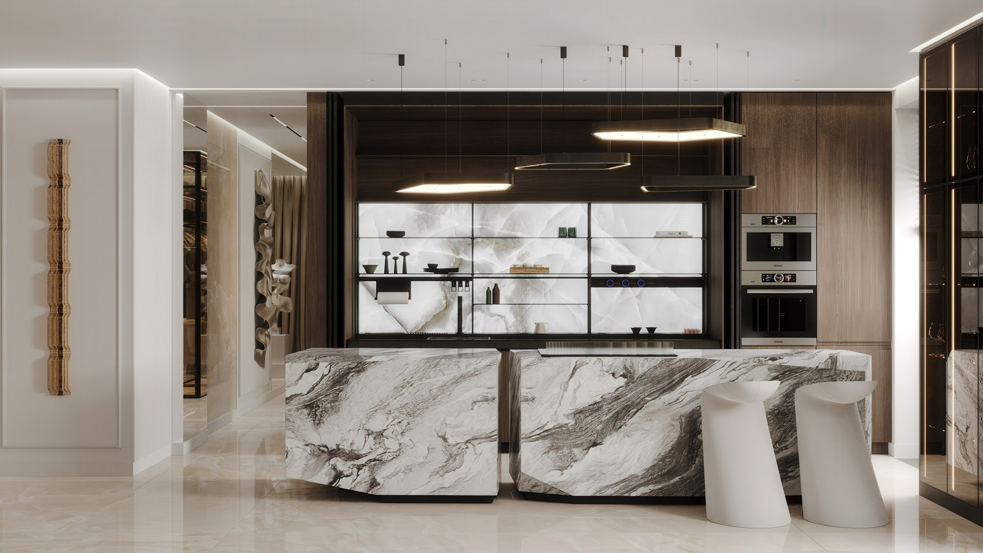 APARTMENT FOR STYLIST. Interior Design & 3D Rendering | AB Design Buro