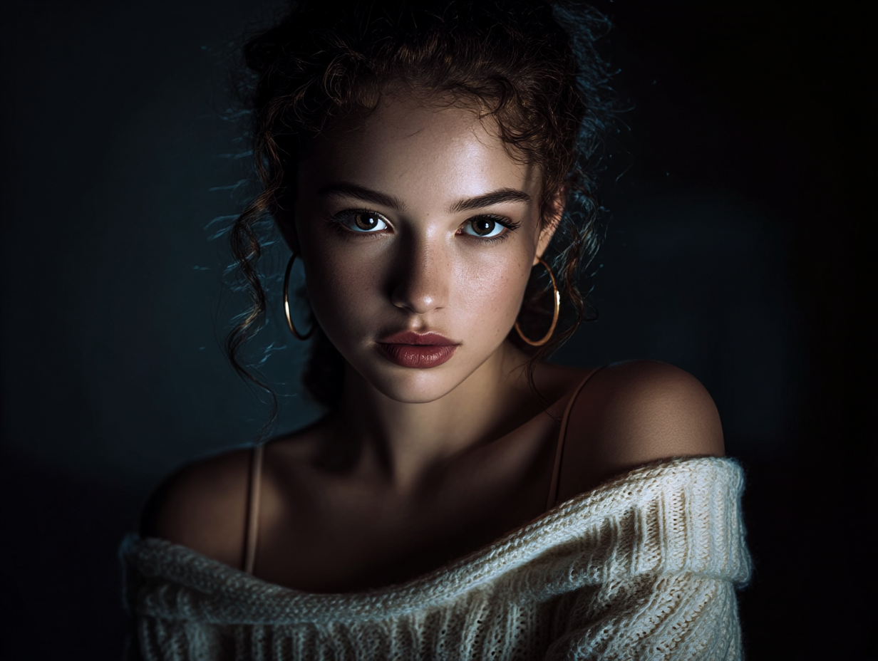 Maya at Golden Hour — Intimate Studio Portrait. Edwardsartistry