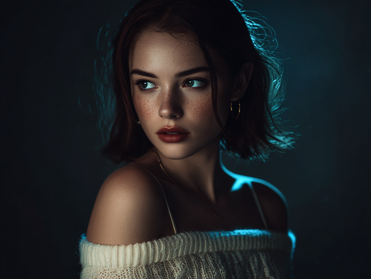 Maya at Golden Hour — Intimate Studio Portrait. Edwardsartistry