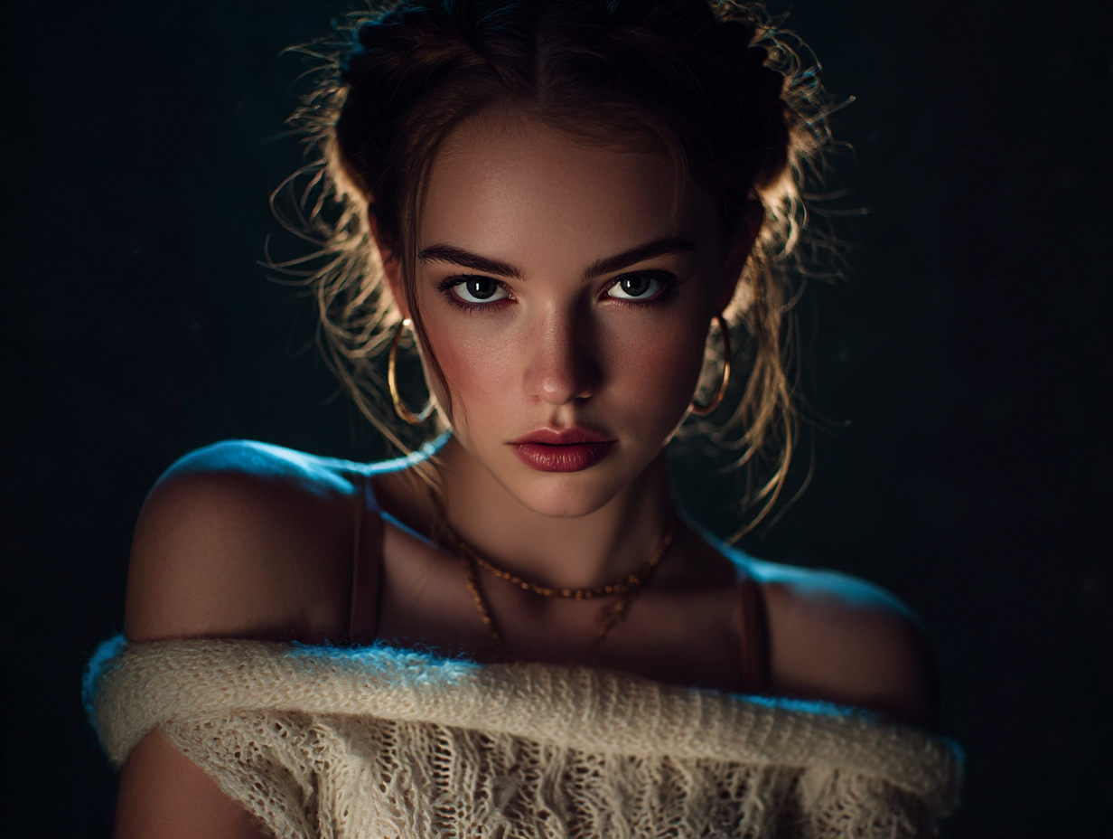 Maya at Golden Hour — Intimate Studio Portrait. Edwardsartistry