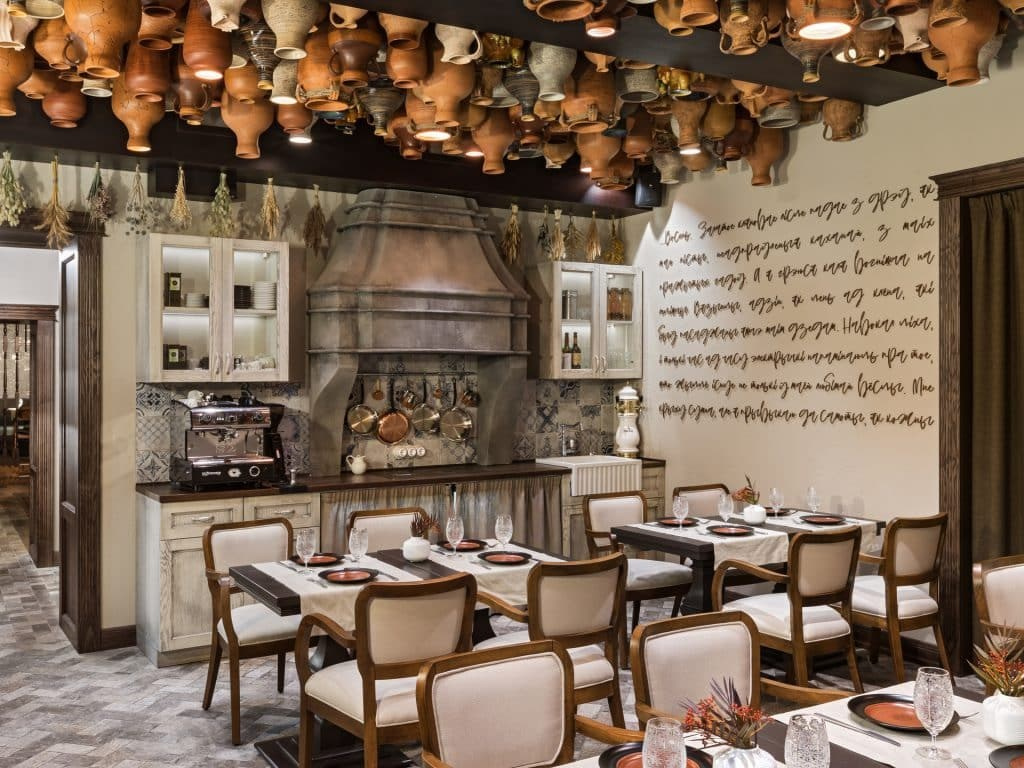 BULBASHY RESTAURANT. Interior Design & 3D Rendering | Alena Bulataya Design Buro