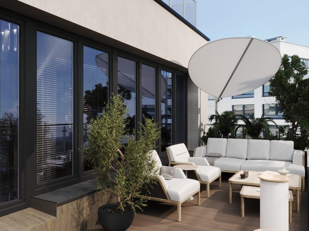APARTMENT WITH A TERRACE IN MINSK. Interior Design & 3D Rendering | Alena Bulataya Design Buro