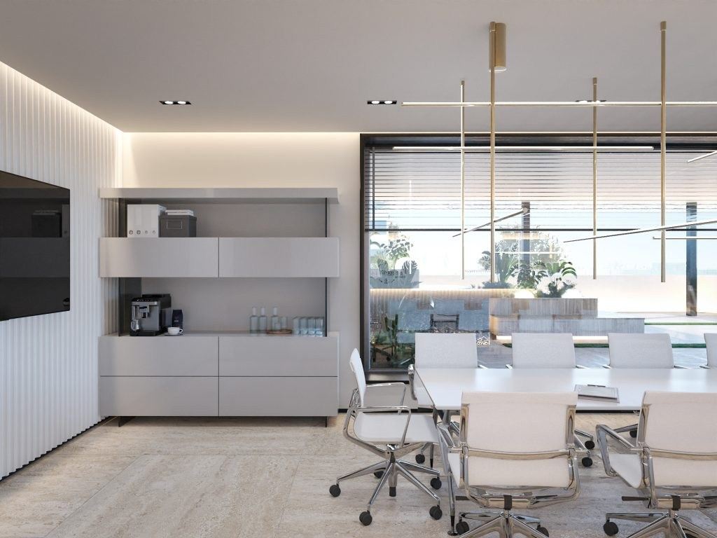 ROOF FLOOR MEDICAL CLINIC IN DUBAI. Interior Design & 3D Rendering | Alena Bulataya Design Buro