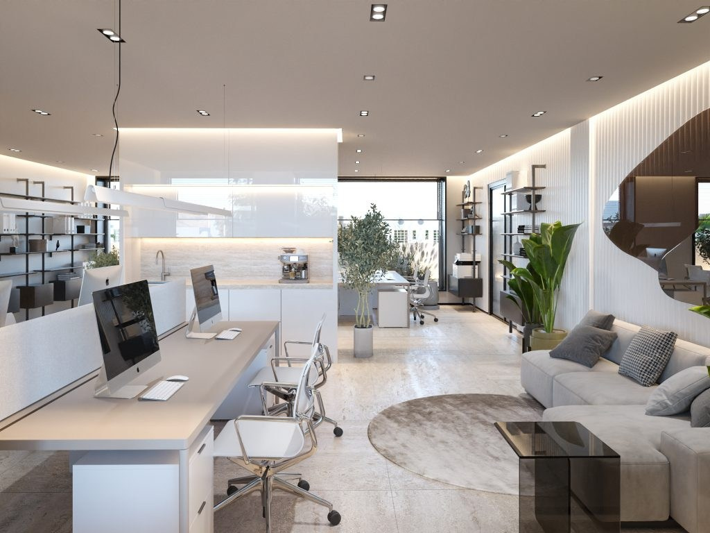 ROOF FLOOR MEDICAL CLINIC IN DUBAI. Interior Design & 3D Rendering | Alena Bulataya Design Buro