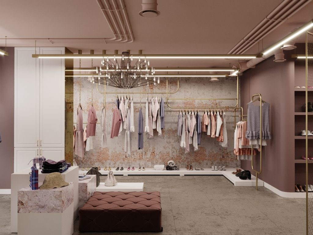 SPOT 2.55 / NUDE&NAKED. Interior Design & 3D Rendering | Alena Bulataya Design Buro