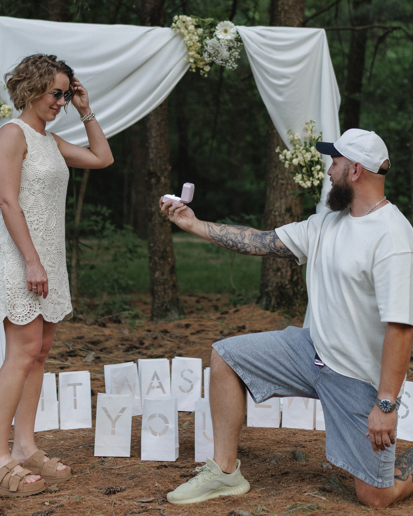 Romantic Proposal at Hoover Dam Nature Trail | Columbus Proposal Photographer. Kovyphoto