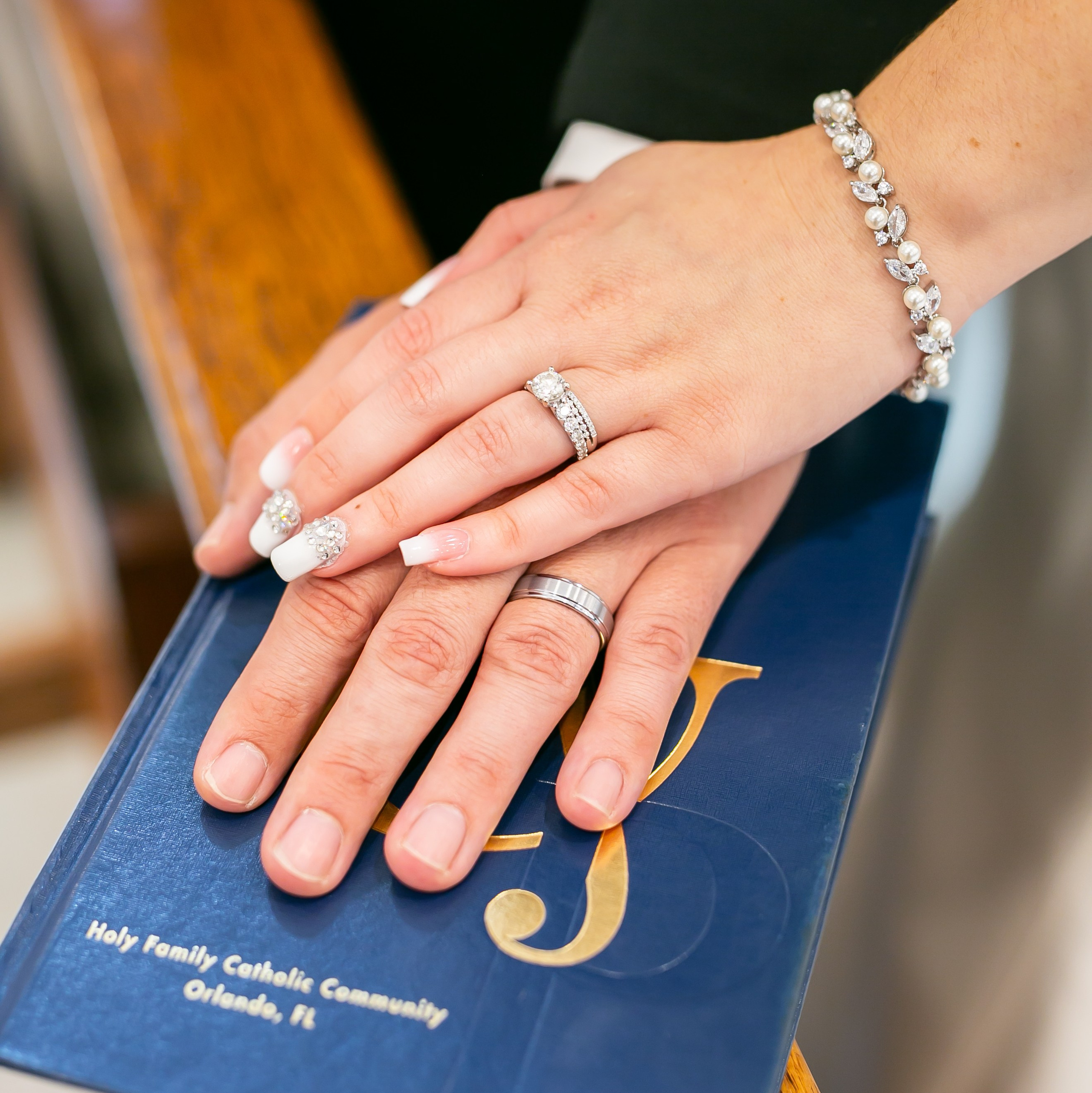 wedding rings, bride & groom exchange rings  harry P Leu Gardens, Orlando fl 