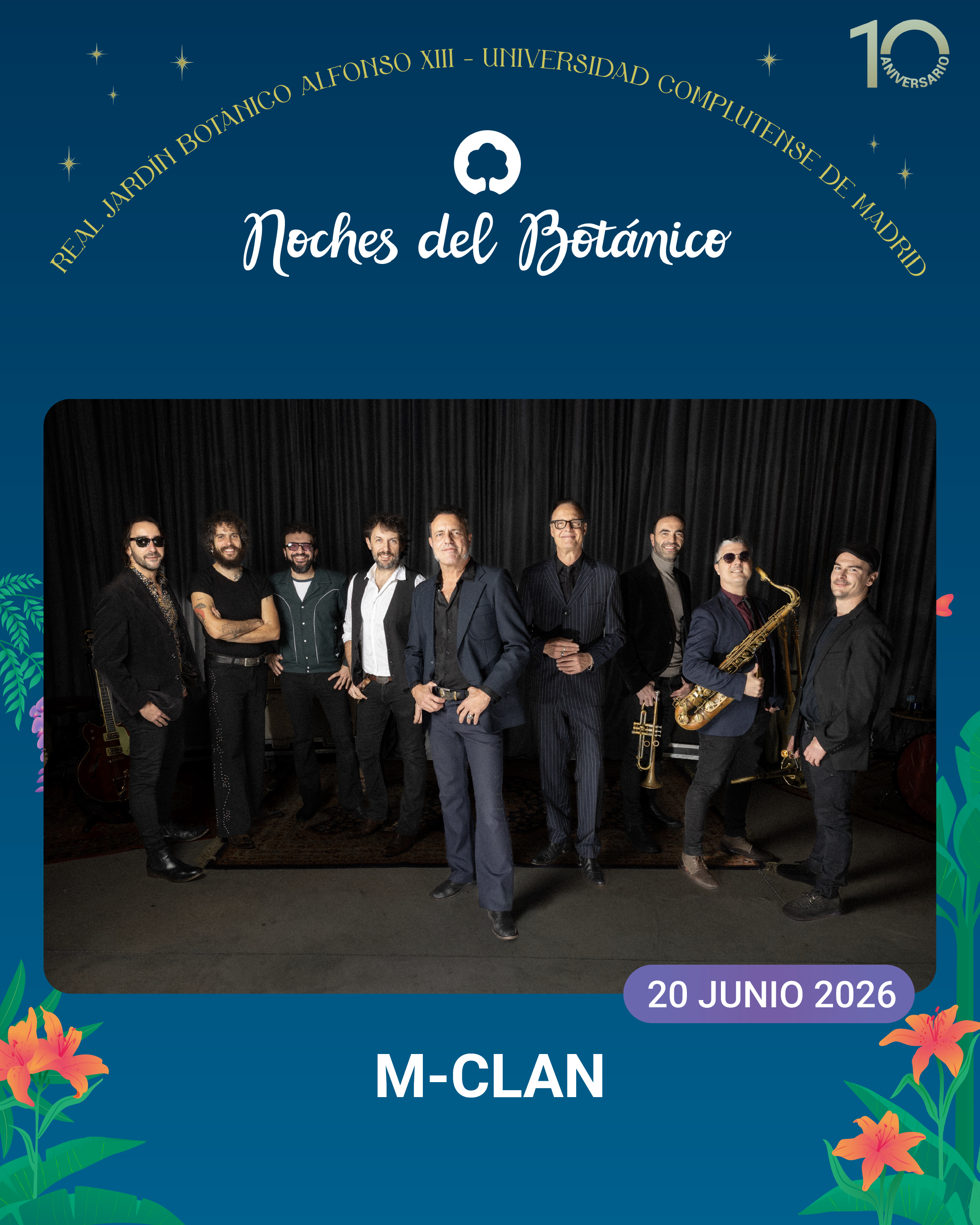 M-Clan в Мадриде — Noches del Botánico концерт в Real Jardín Botánico | FOTKAI