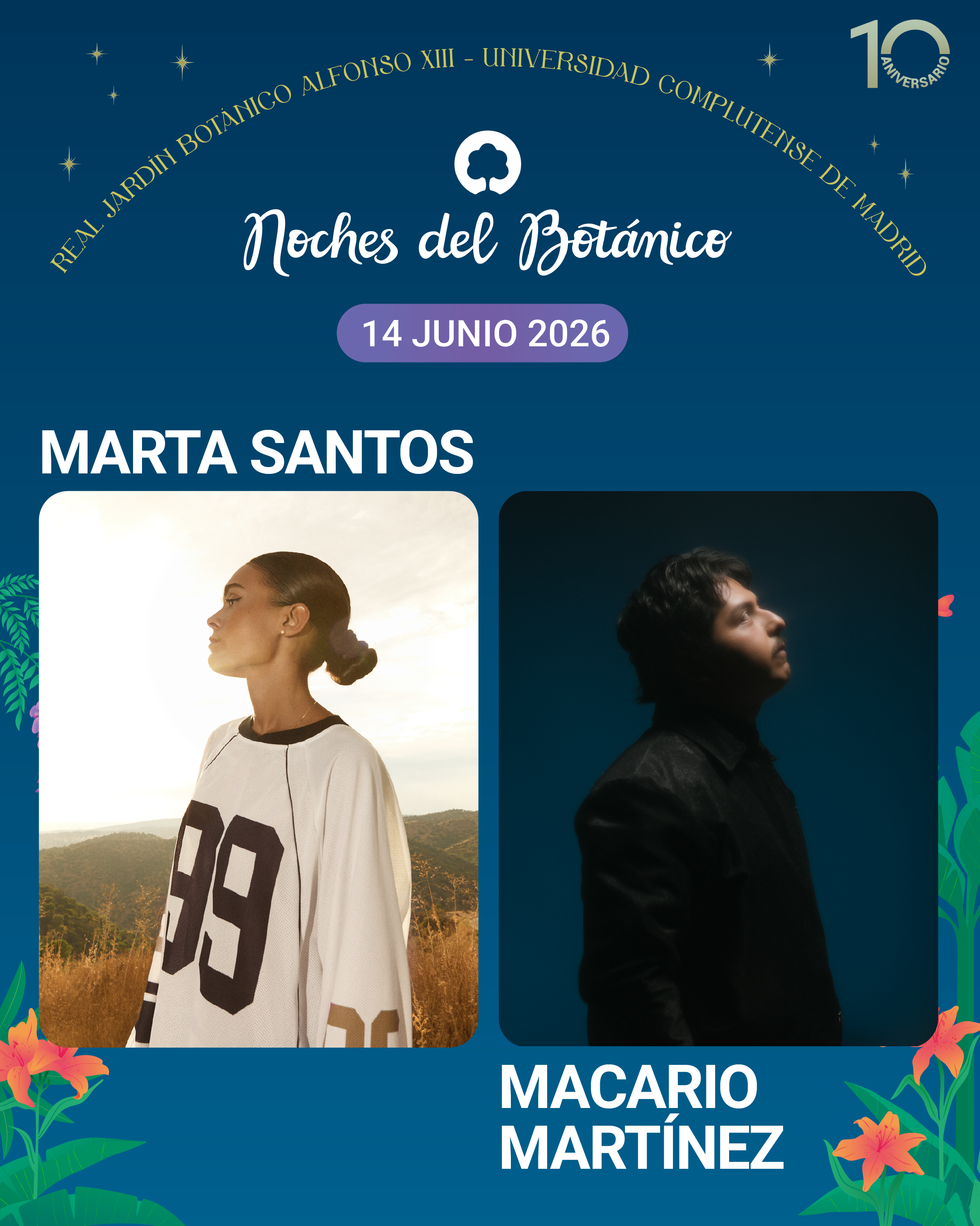 Marta Santos y Macario Martínez en Madrid — Noches del Botánico 2026 concierto | FOTKAI