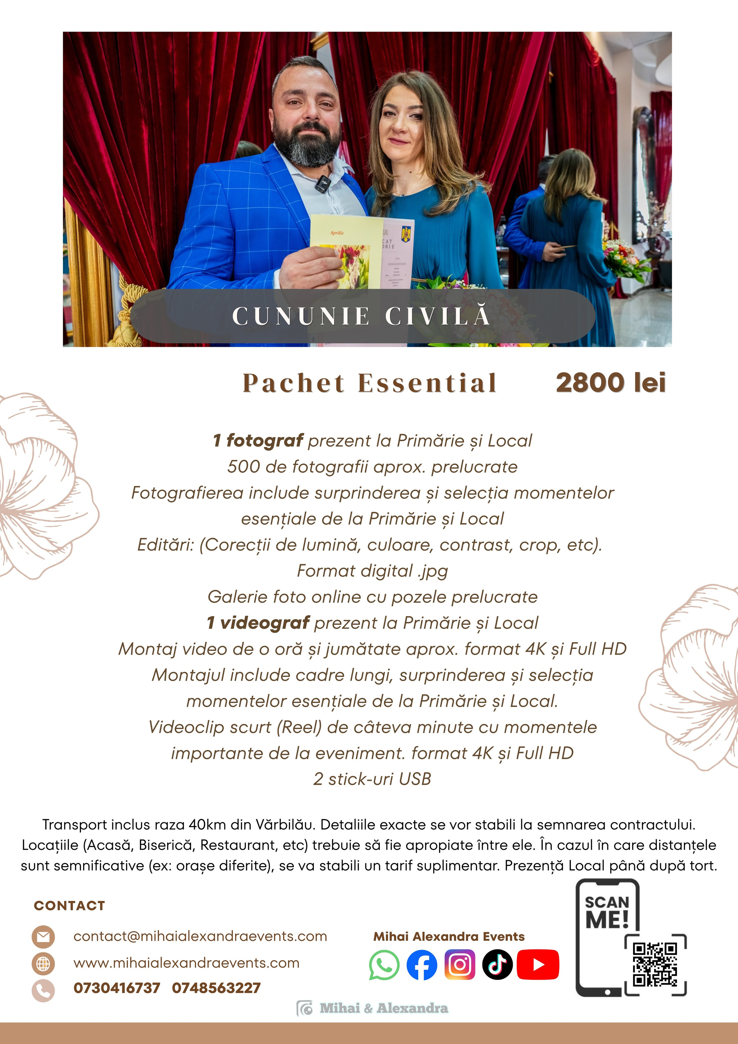 Prețuri. Mihai Alexandra Events