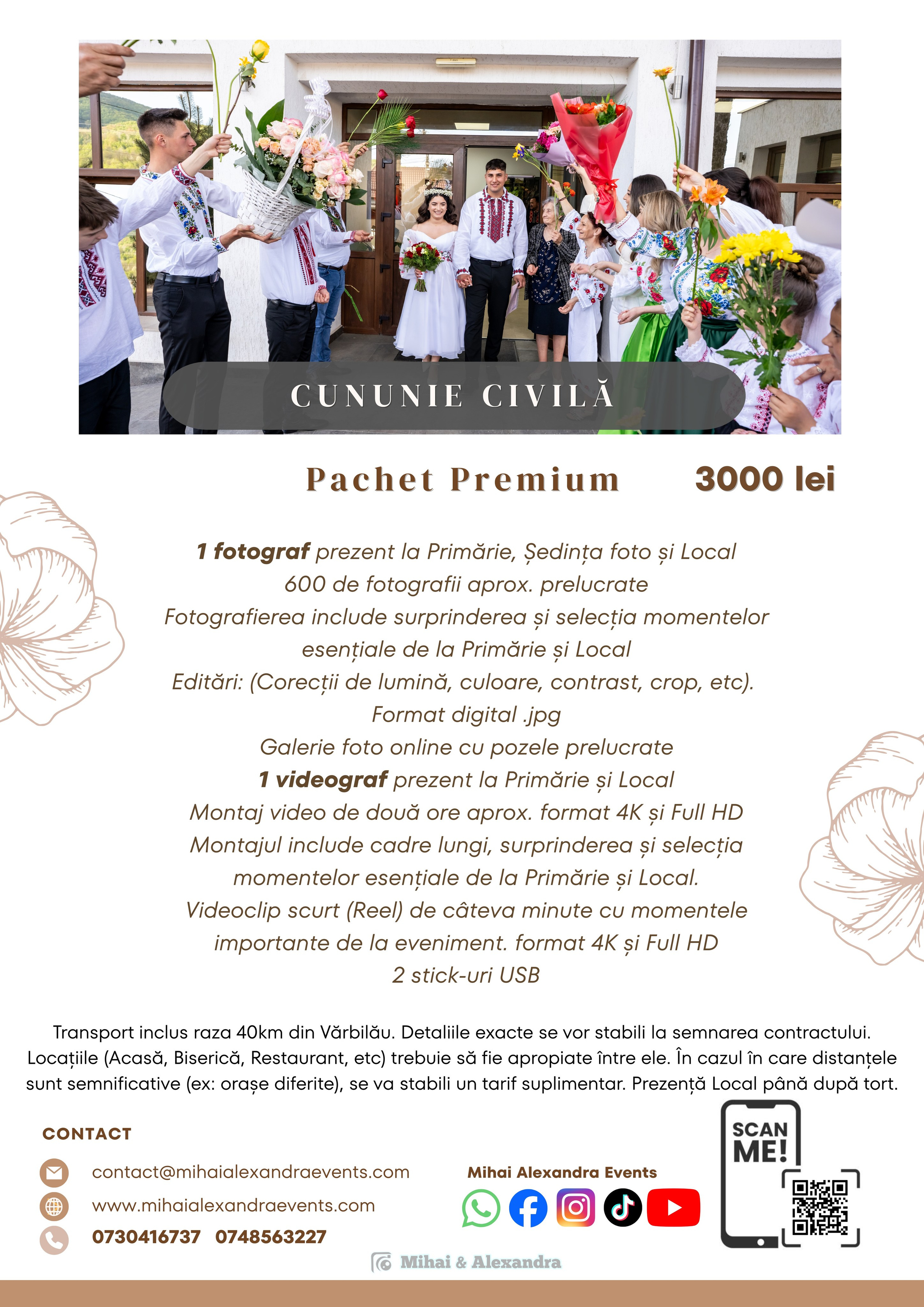 Prețuri. Mihai Alexandra Events