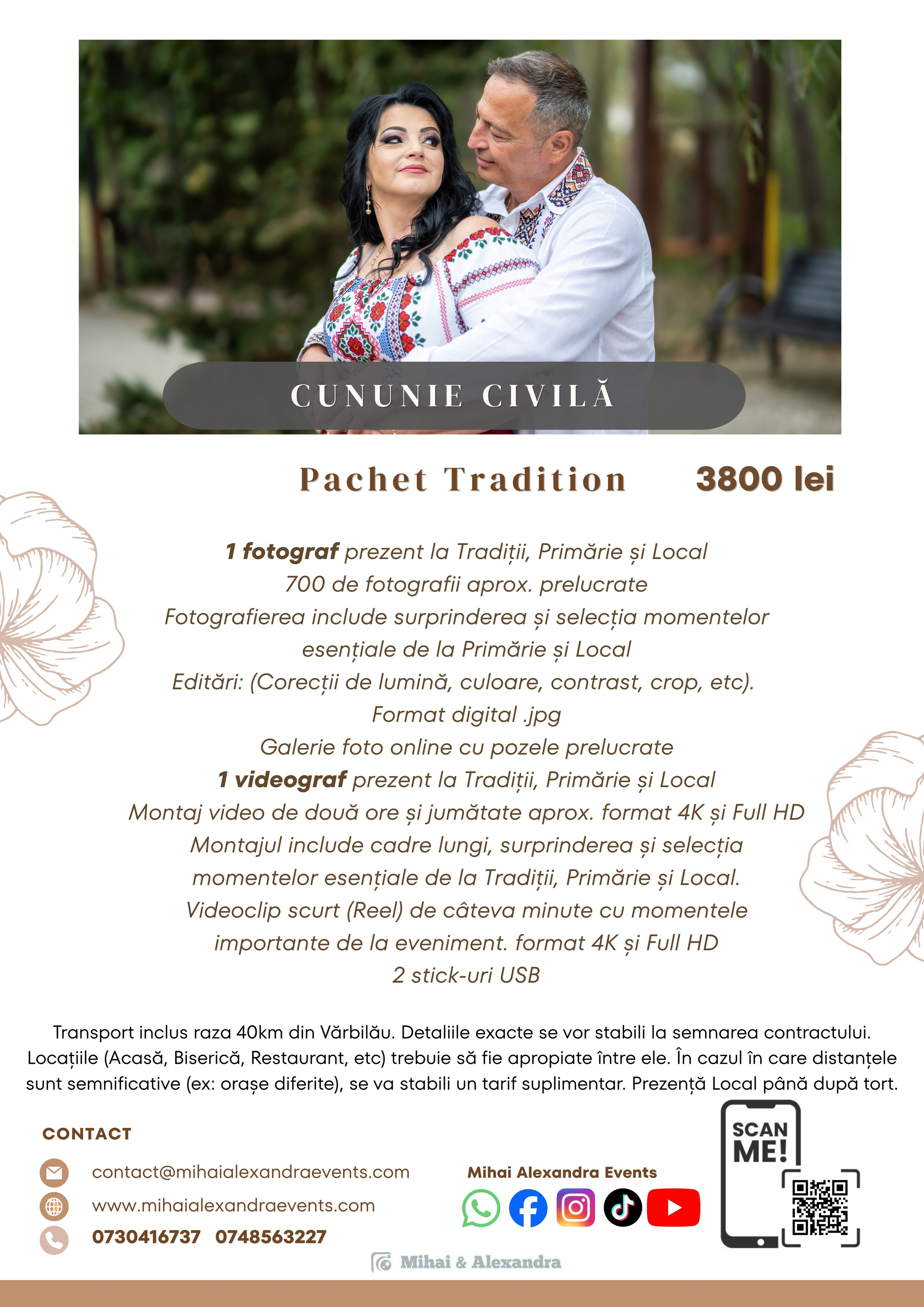 Prețuri. Mihai Alexandra Events