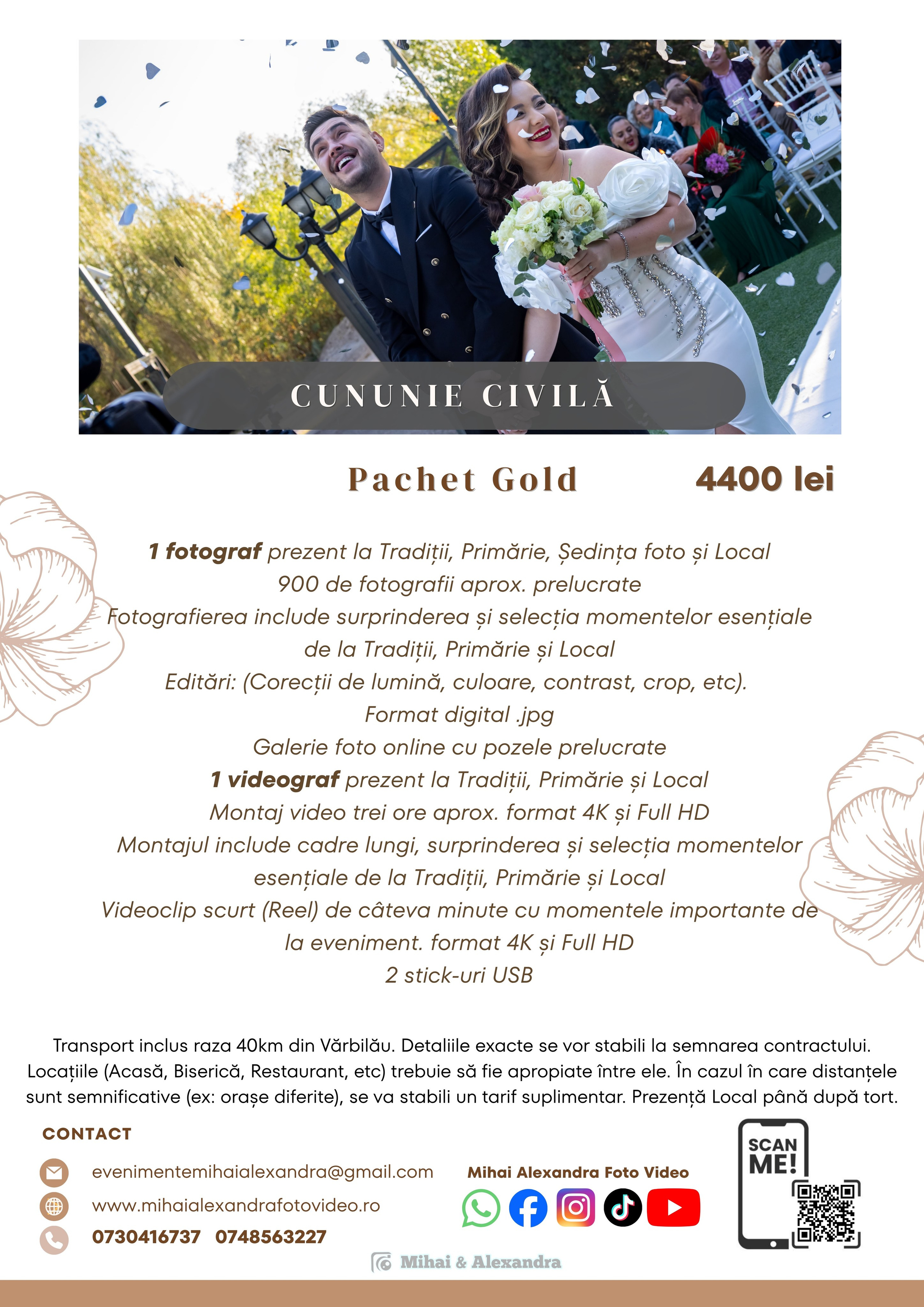 Prețuri. Mihai Alexandra Events