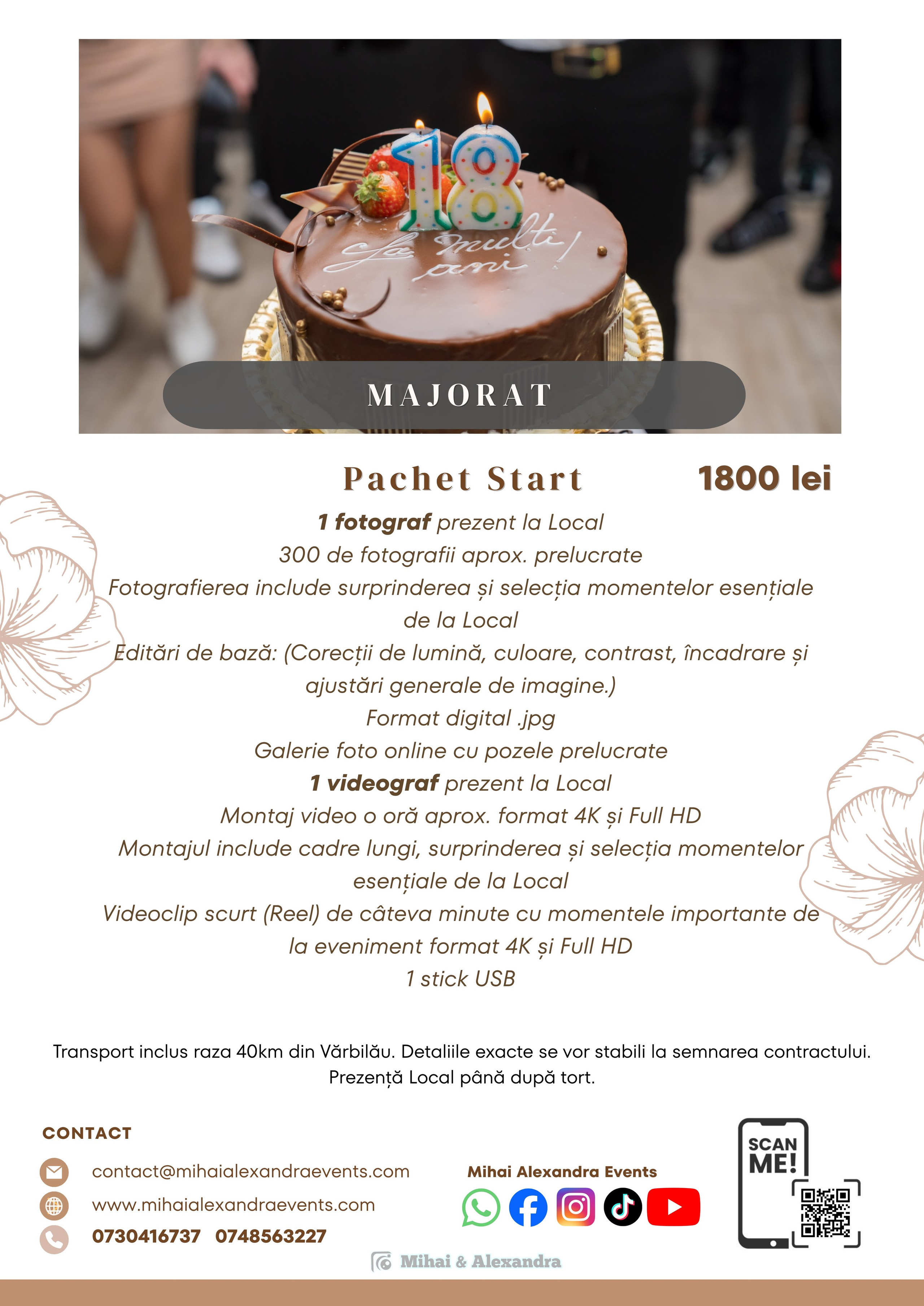 Prețuri. Mihai Alexandra Events