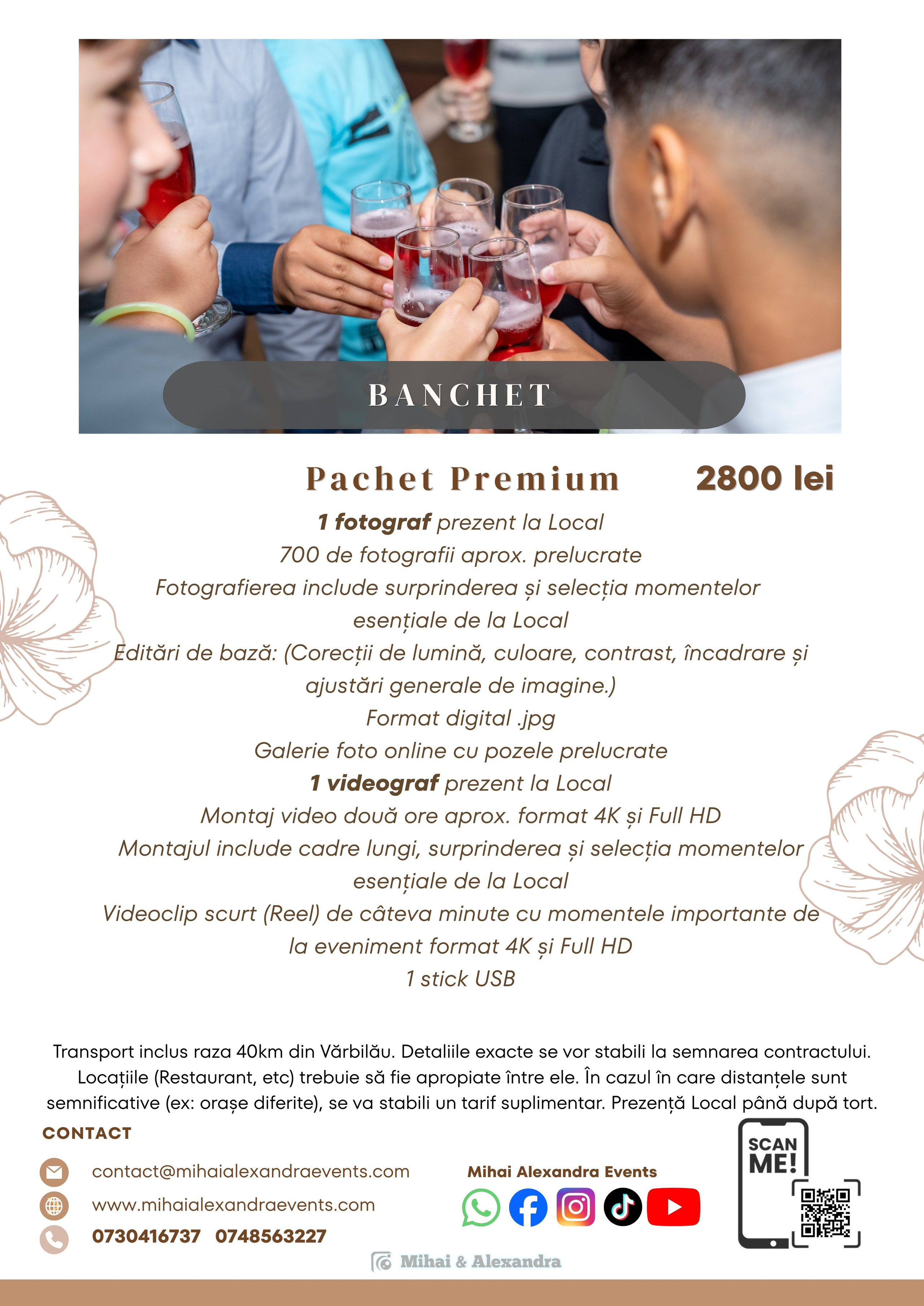 Prețuri. Mihai Alexandra Events