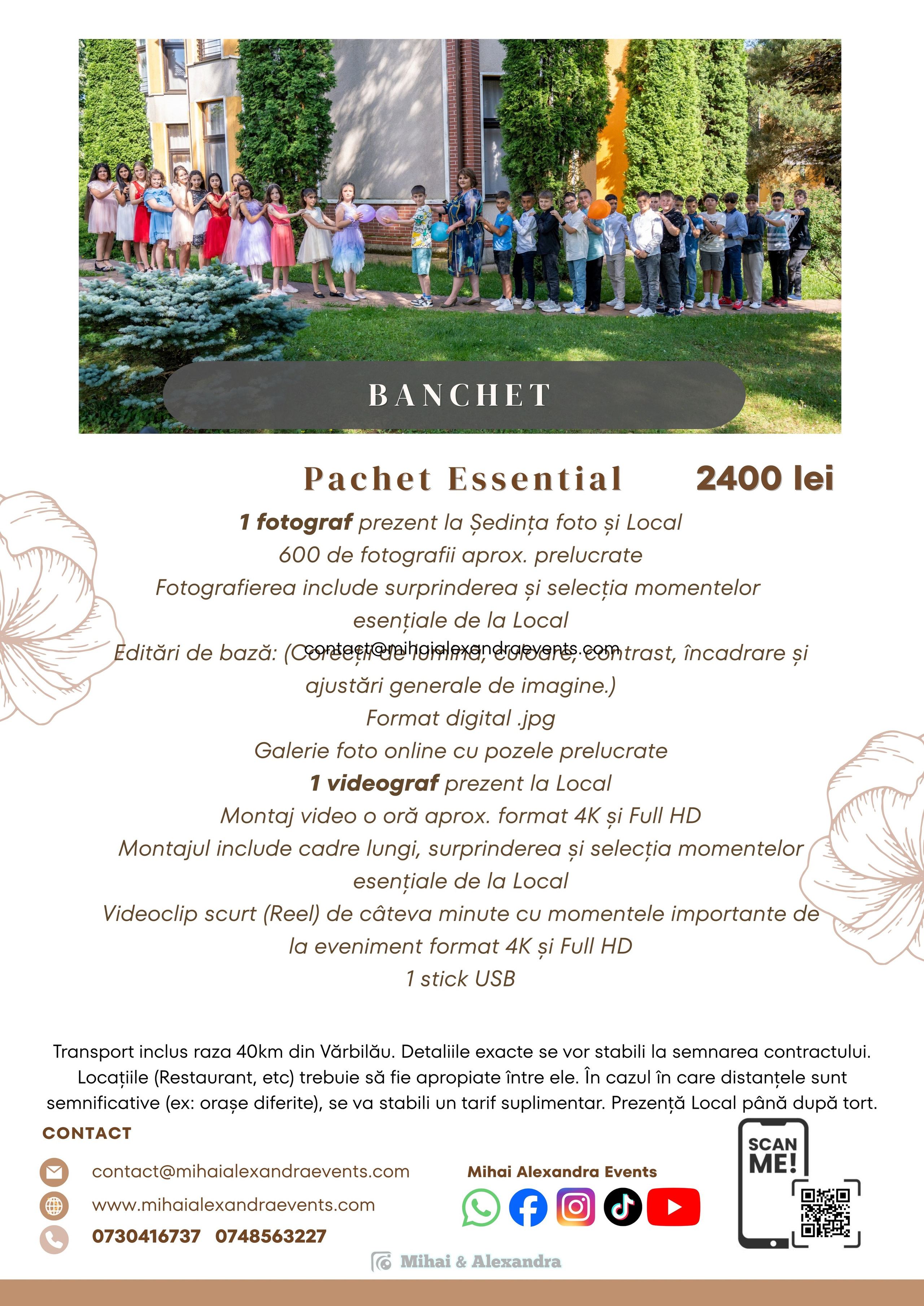 Prețuri. Mihai Alexandra Events