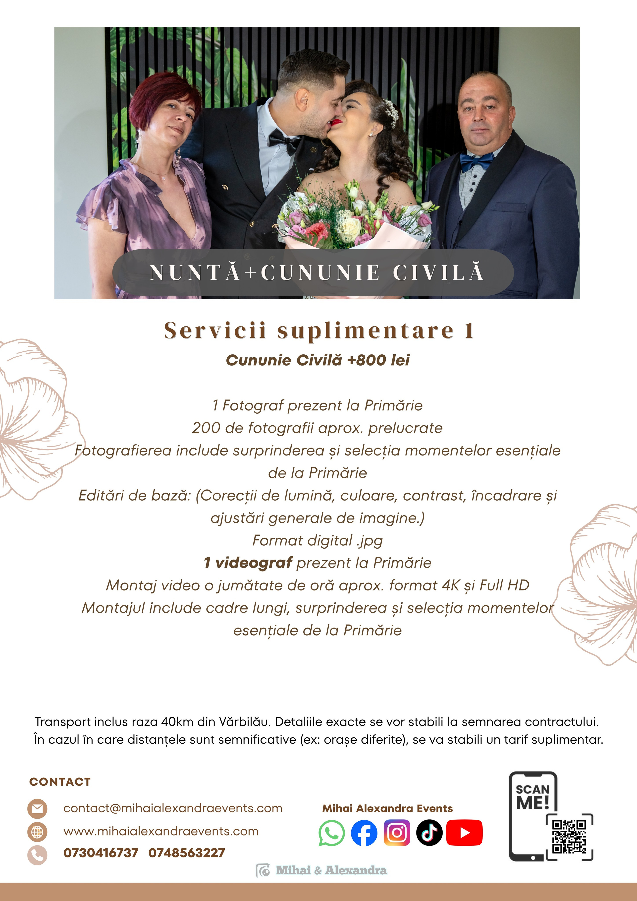 Prețuri. Mihai Alexandra Events