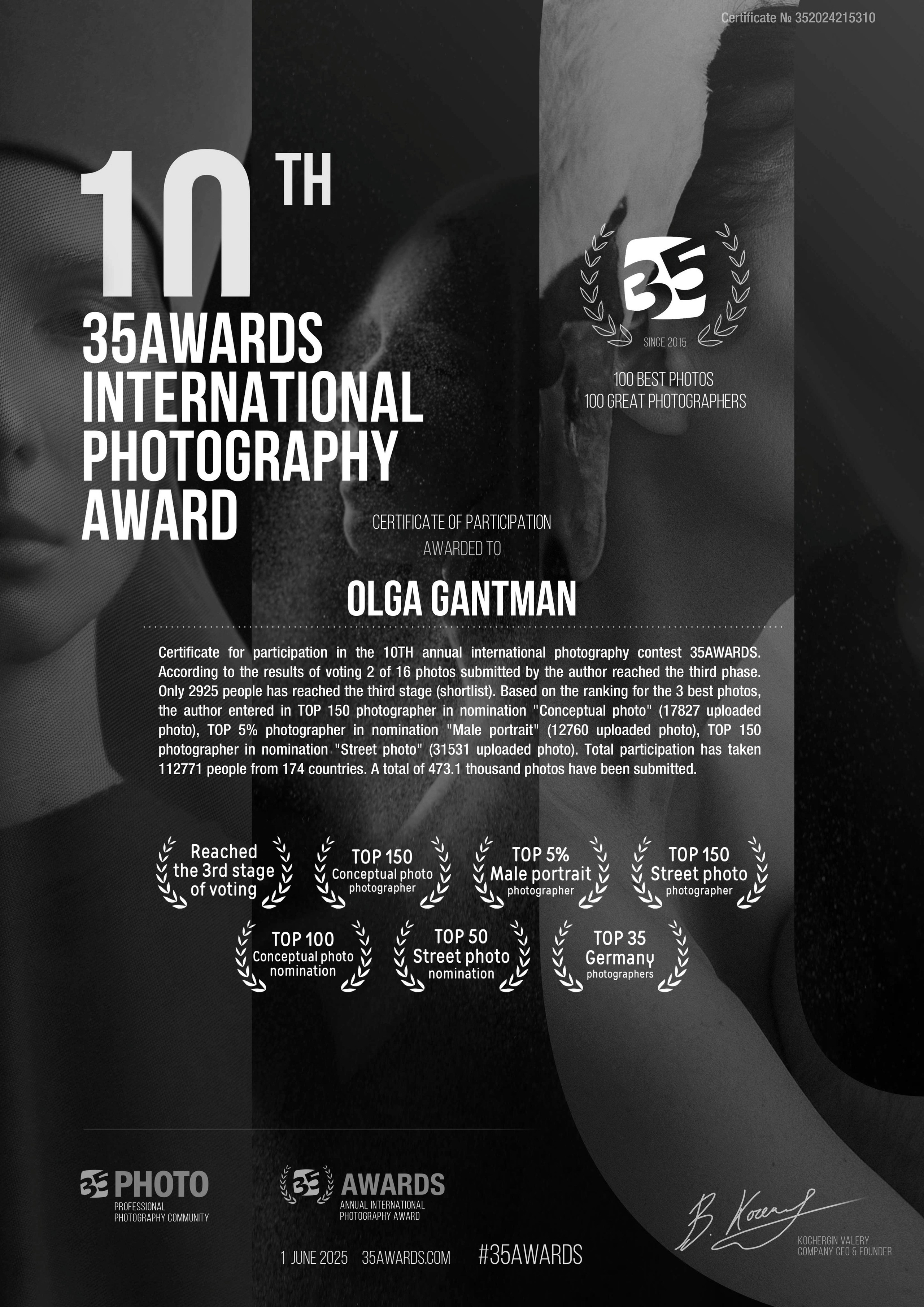Awards & Mitgliedschaften. Gantman Photography | Hochzeits- & Portraitfotografin Dresden & Sachsen – cineastisch & authentisch