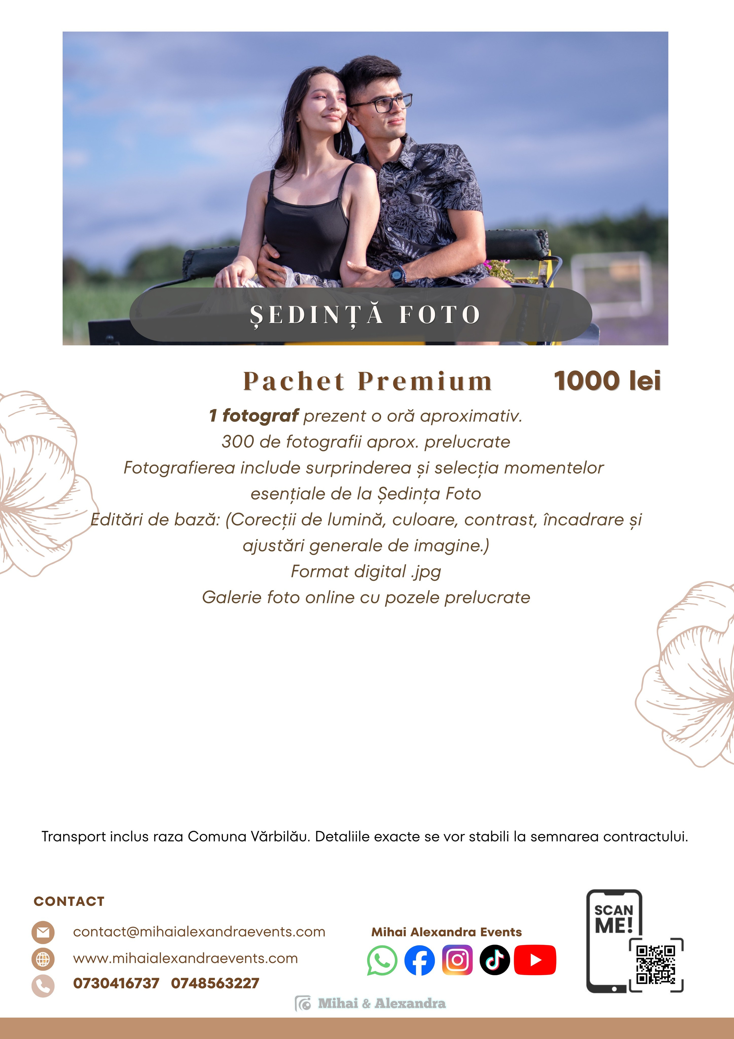 Prețuri. Mihai Alexandra Events