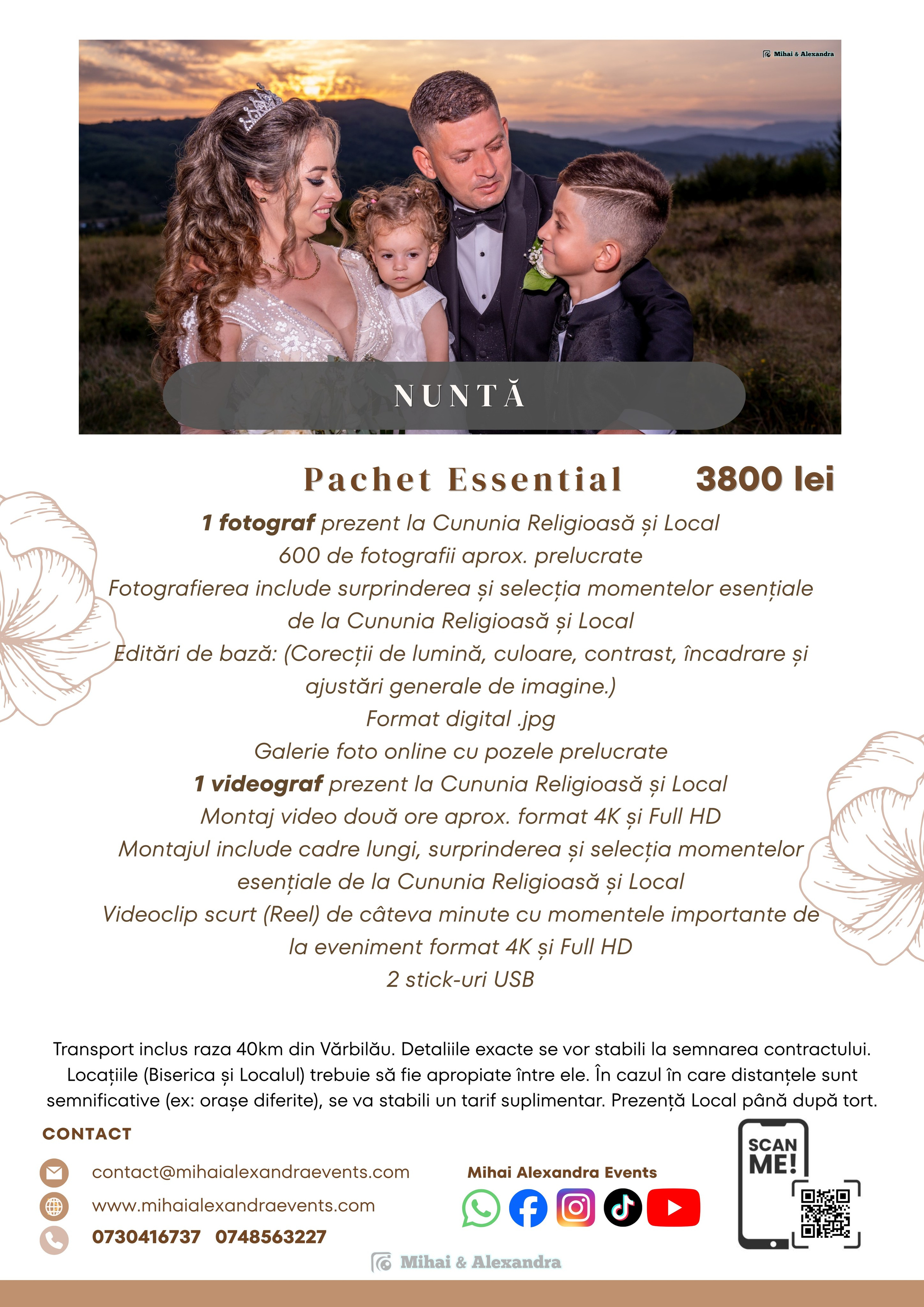 Prețuri. Mihai Alexandra Events
