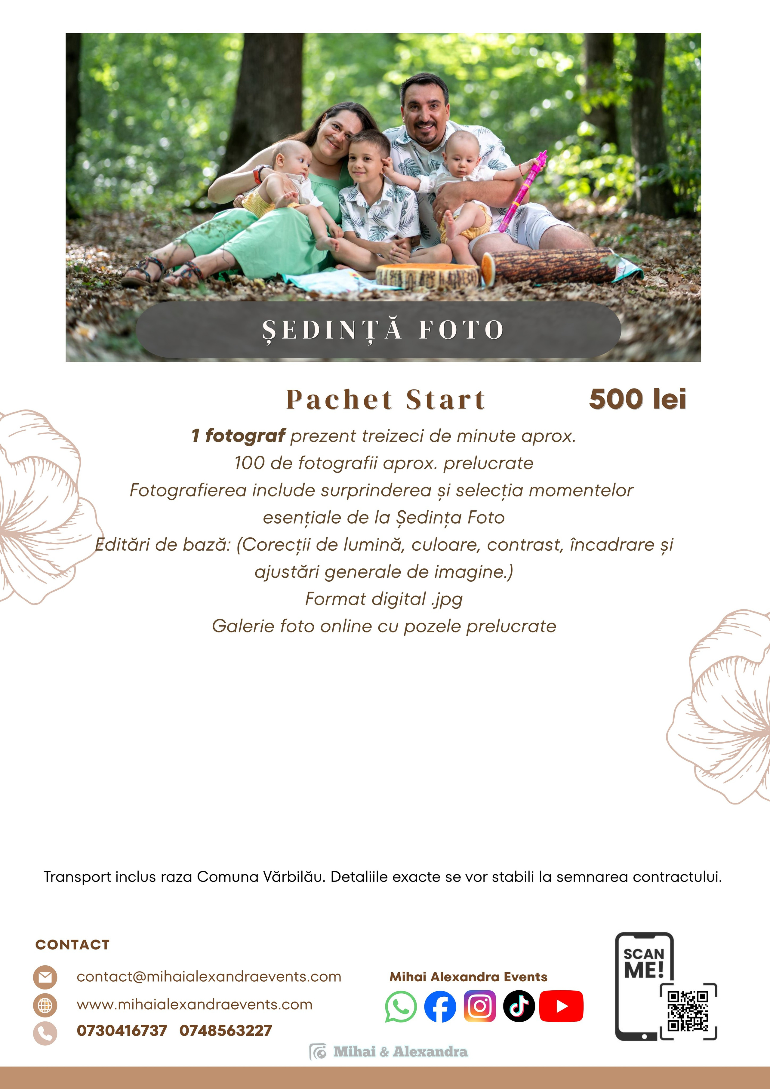 Prețuri. Mihai Alexandra Events