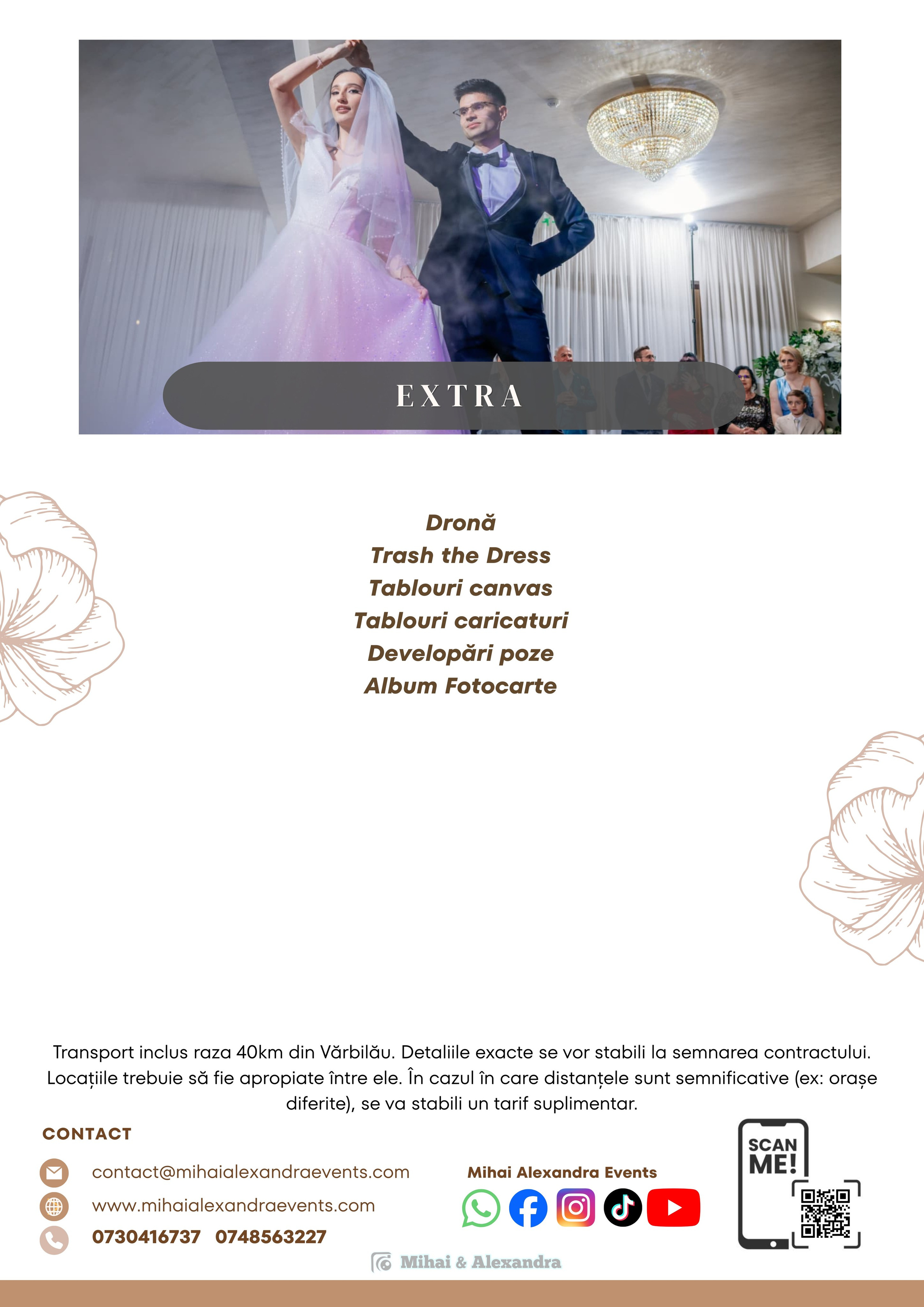 Prețuri. Mihai Alexandra Events