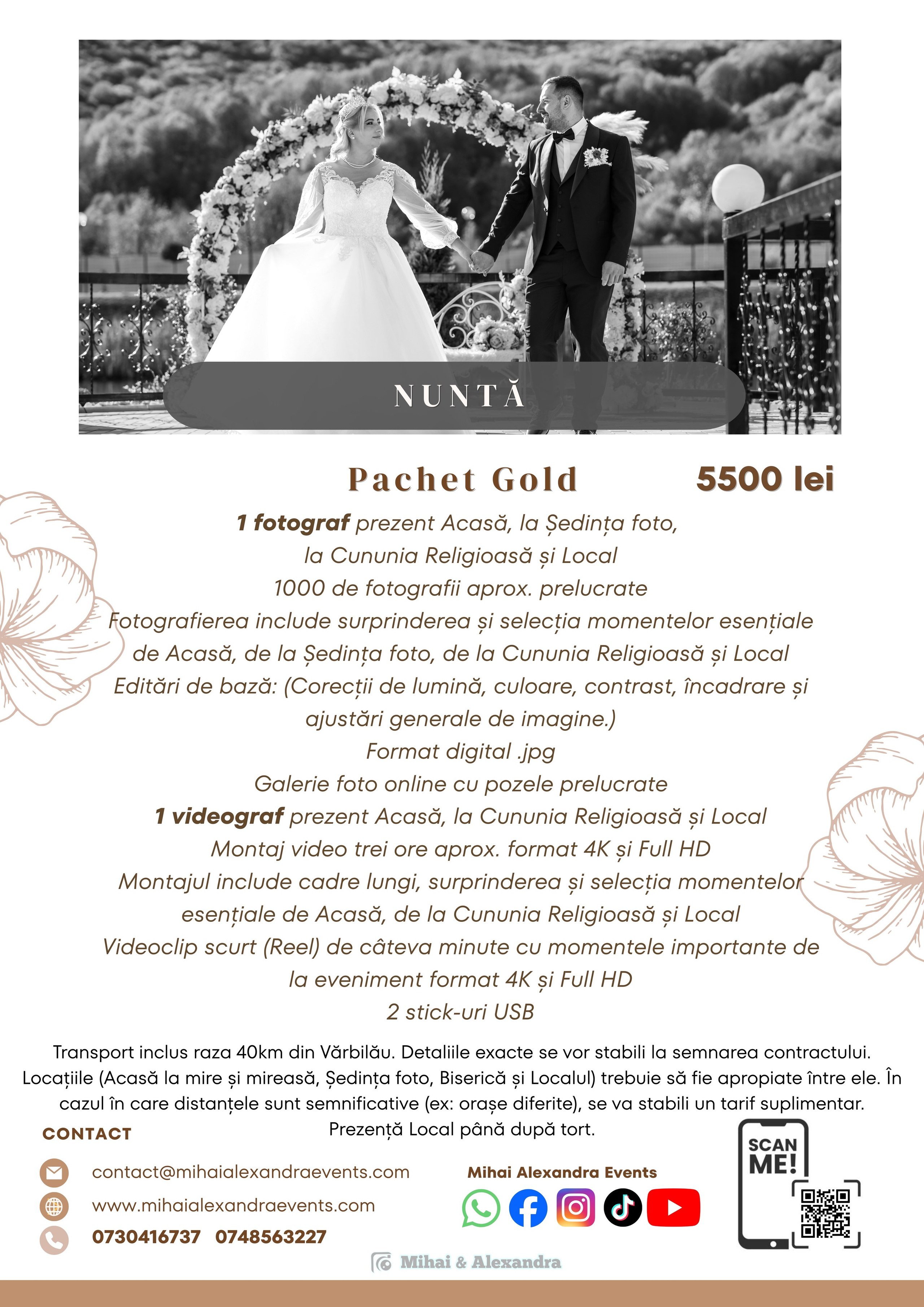 Prețuri. Mihai Alexandra Events
