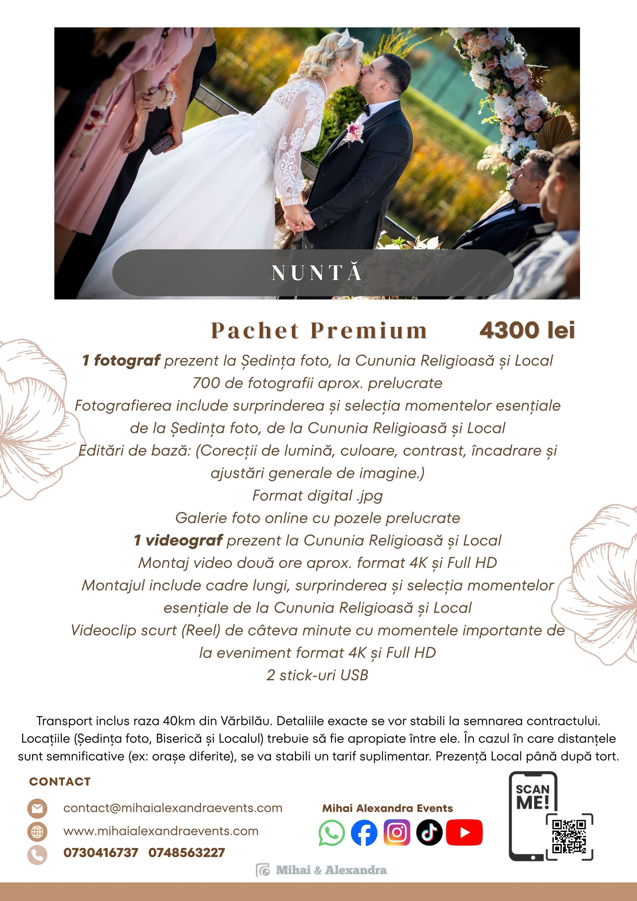 Prețuri. Mihai Alexandra Events