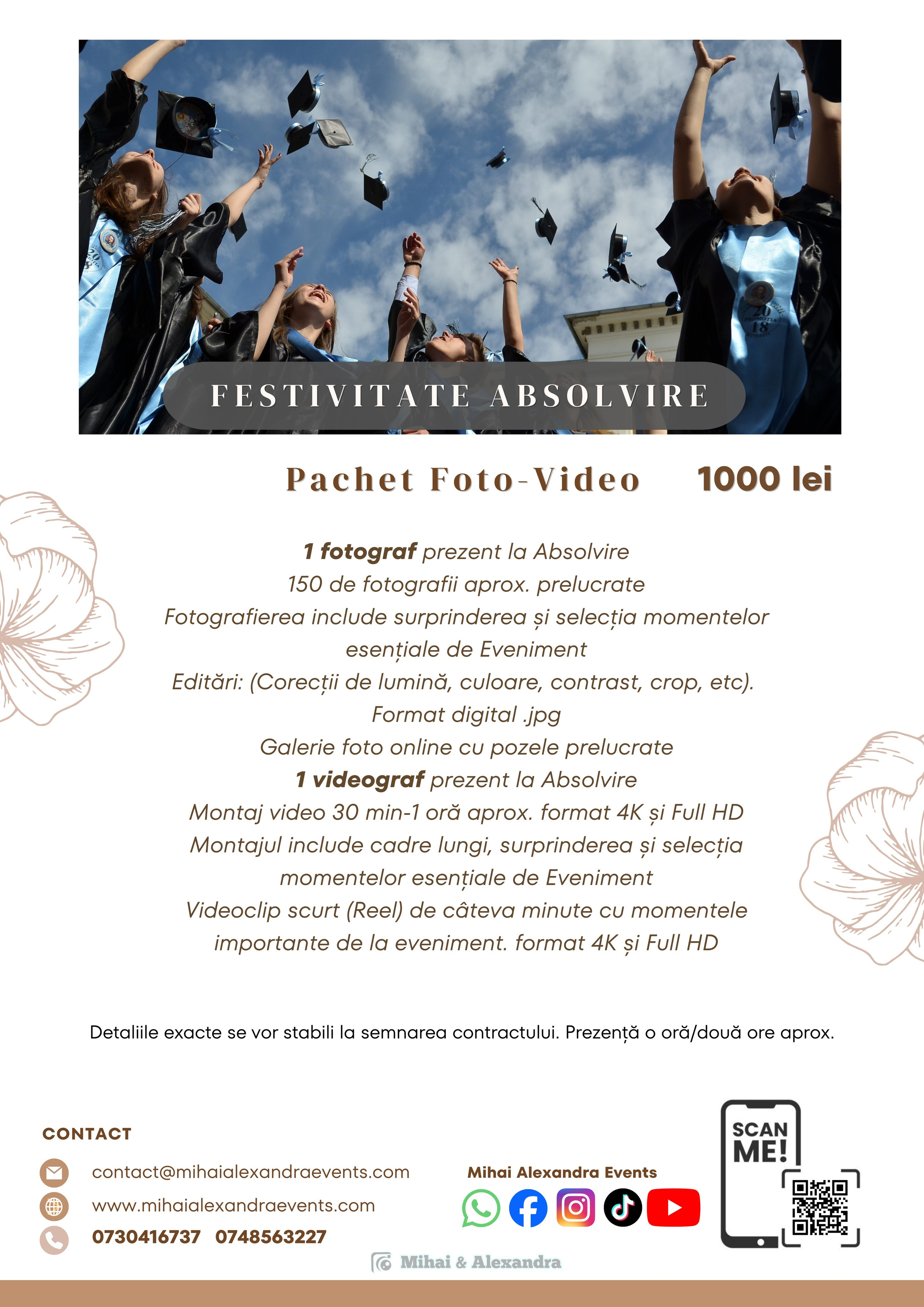 Prețuri. Mihai Alexandra Events