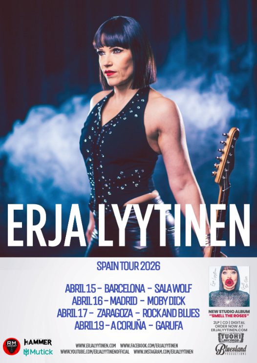 Erja Lyytinen Spain Tour 2026 — blues-rock concerts in Barcelona, Madrid, Zaragoza & A Coruña | FOTKAI