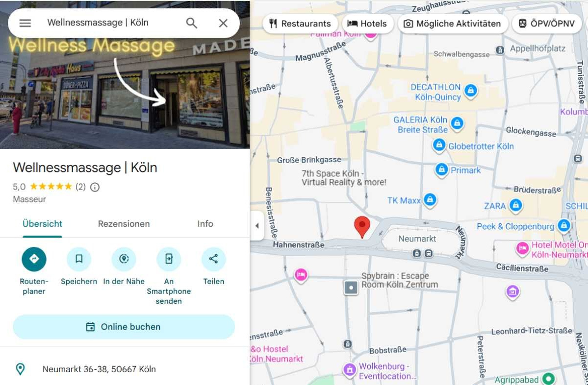 Wellnessmassage & Massage Köln – Entspannung, Rückenmassage & Aromaölmassage