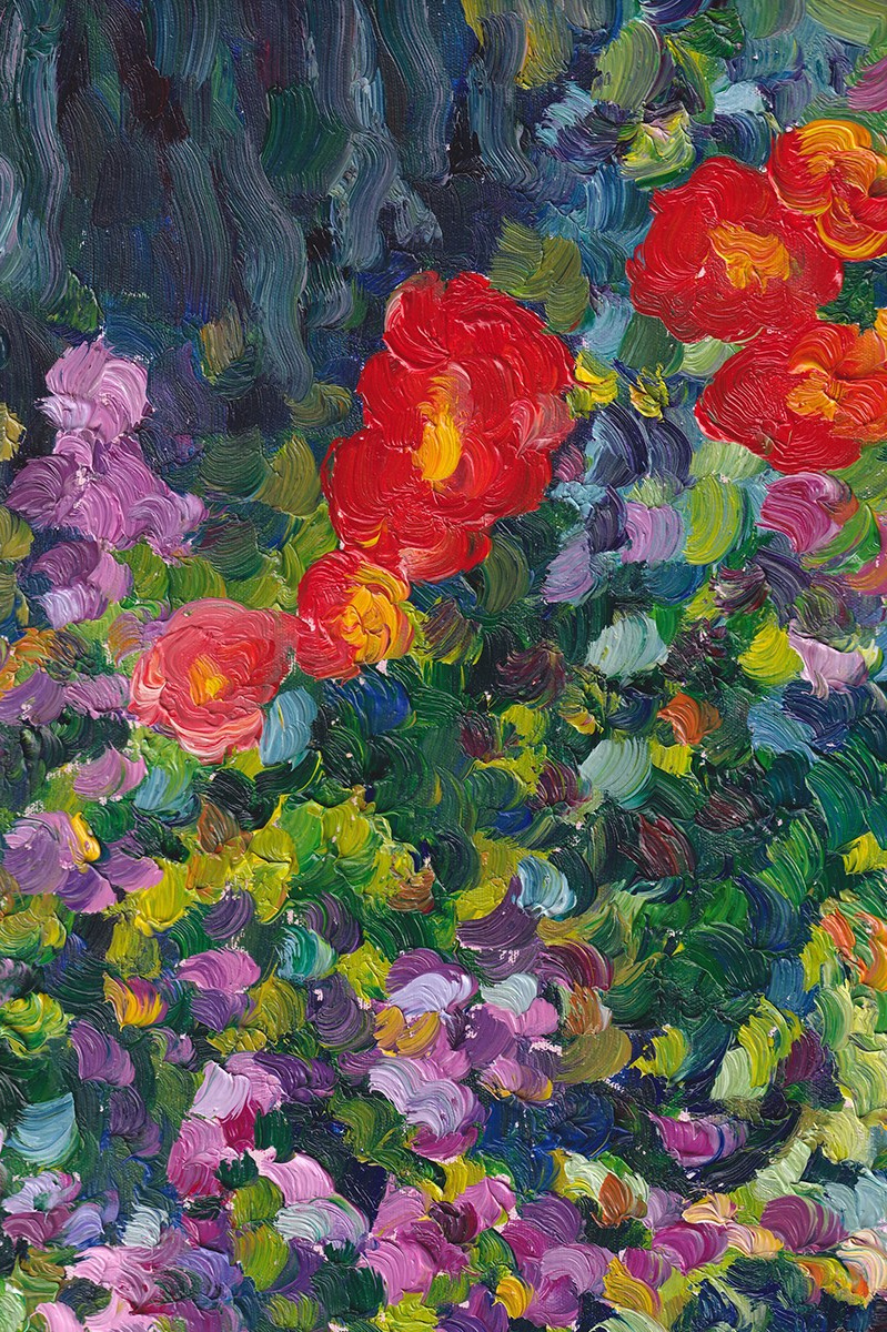 Flower garden #3. Evgeniia Bychina, artiste-peintre
