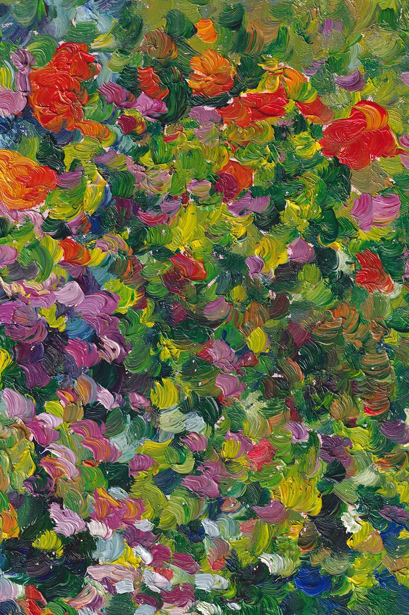 Flower garden #3. Evgeniia Bychina, artiste-peintre