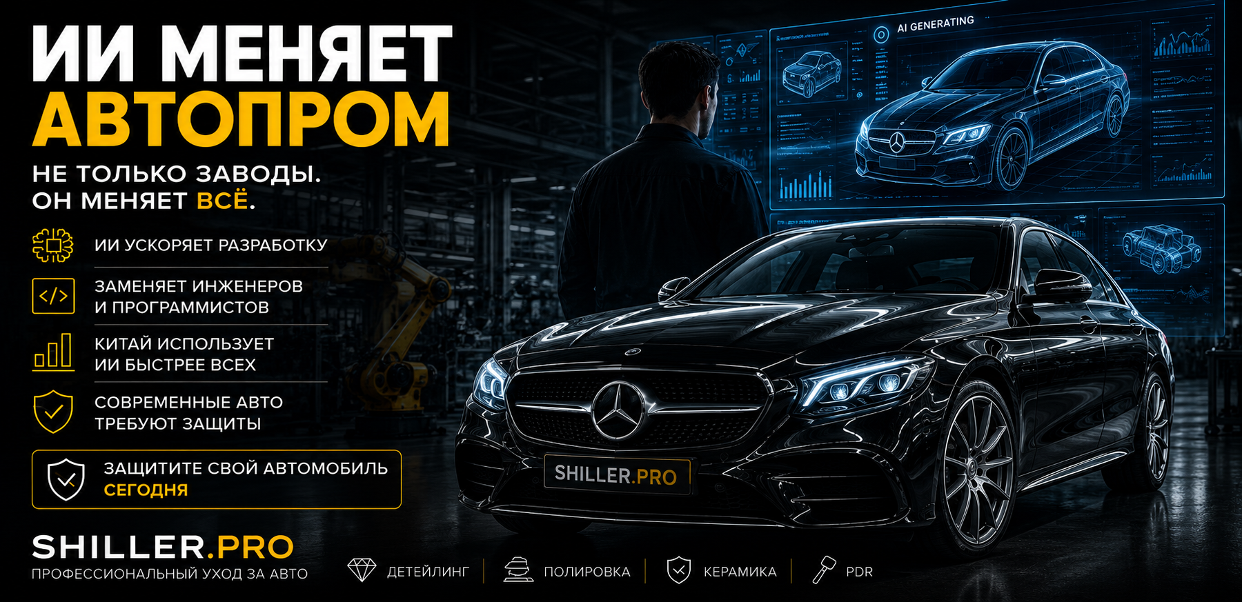 ИИ в автопроме: как искусственный интеллект меняет разработку автомобилей — Shiller.Pro. Мастер Детейлинга / Автосервис / Ремонт Кузова PDR / Кишинёв