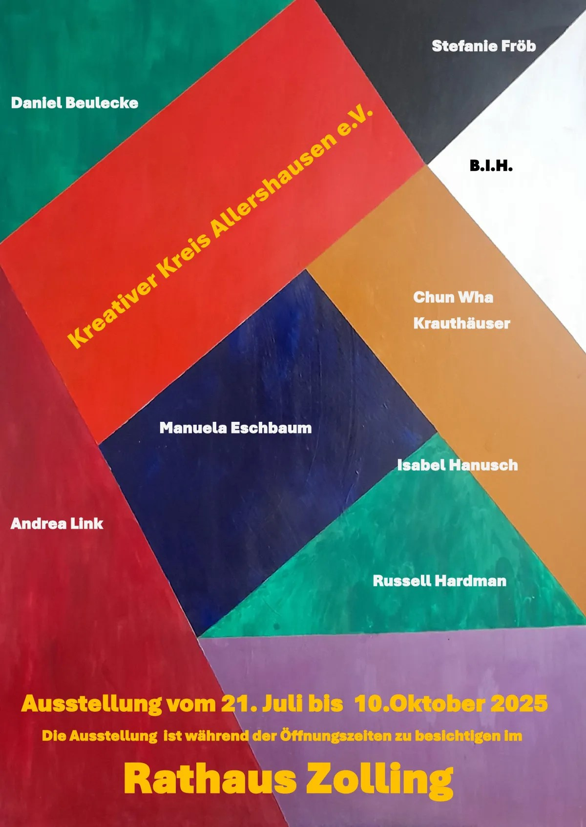 Sommerausstellung Kreativer Kreis Allershausen 2025 · Zeitgenössische Kunst von Daniel Beulecke im Rathaus Zolling