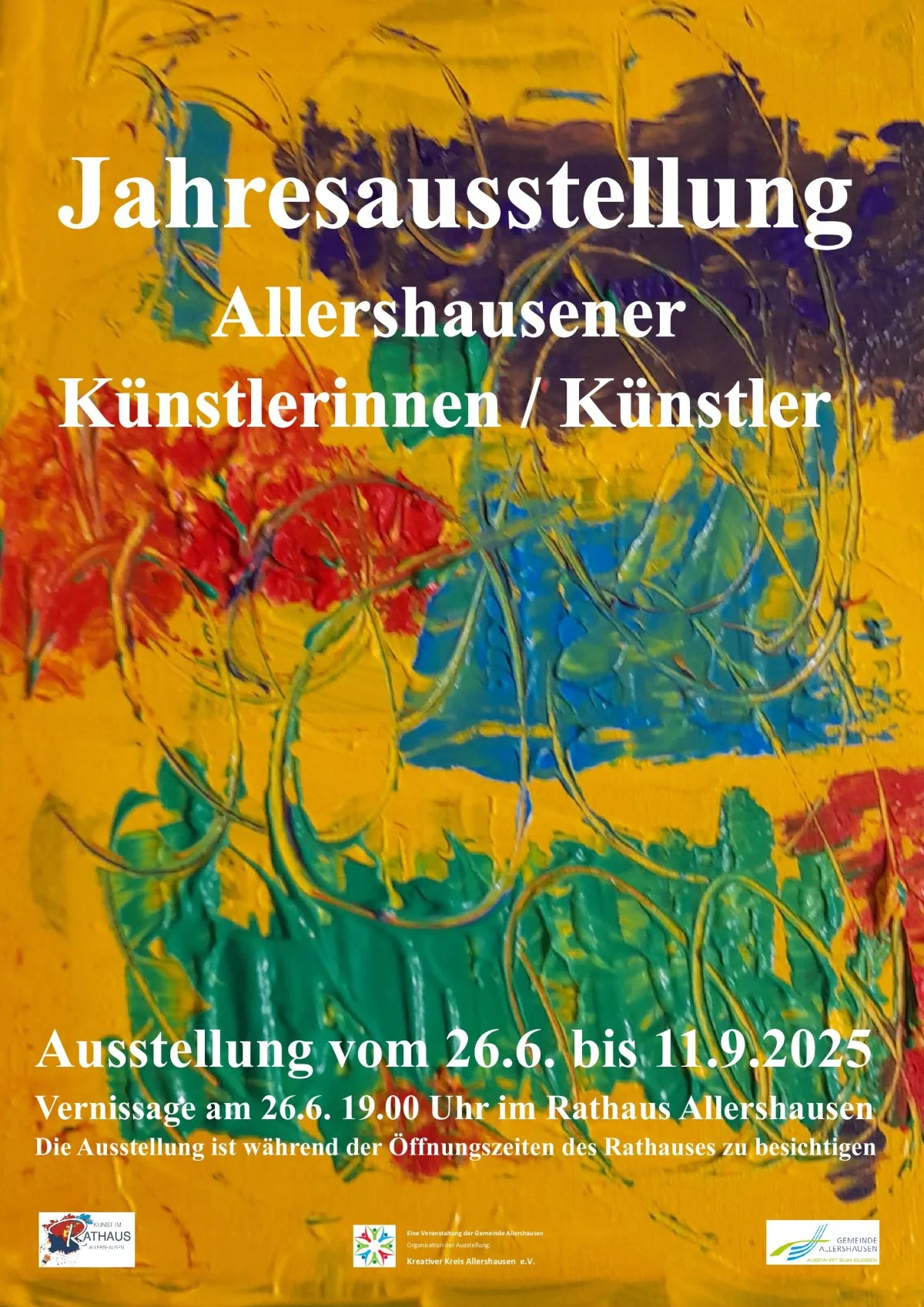 Jahresausstellung Rathaus Allershausen 2025 · Abstrakte Kunst von Daniel Beulecke im Rathaus Allershausen