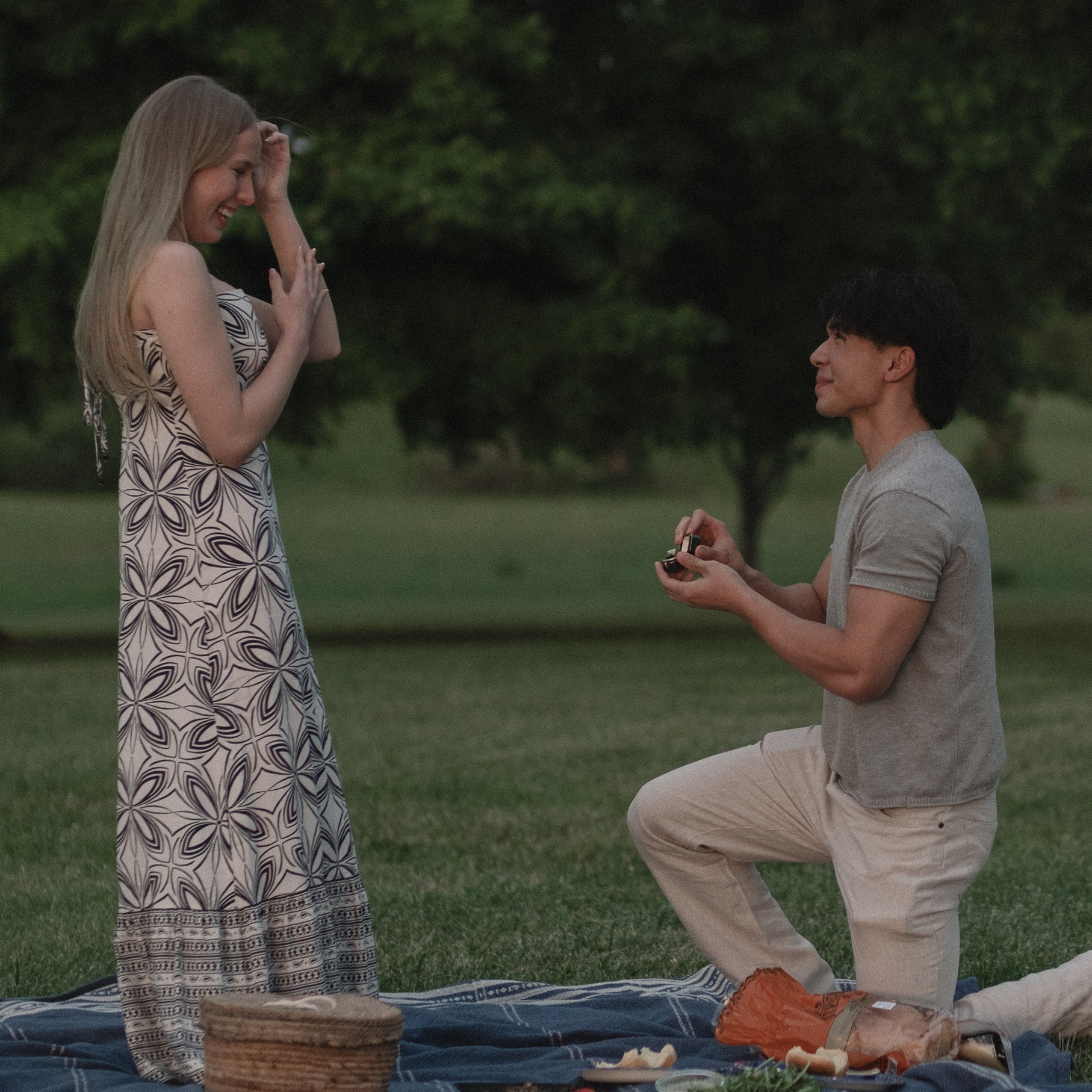 Romantic Proposal at Alum Creek Below Dam Recreation Area | Columbus, Ohio. Kovyphoto