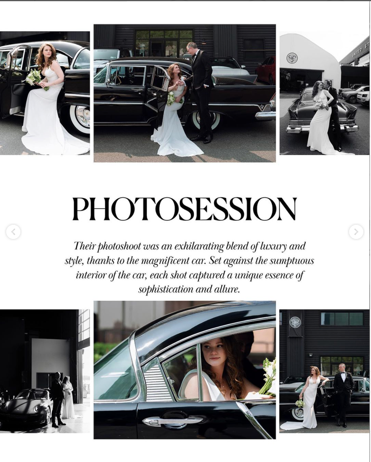 a wedding photo session with a bride and groom