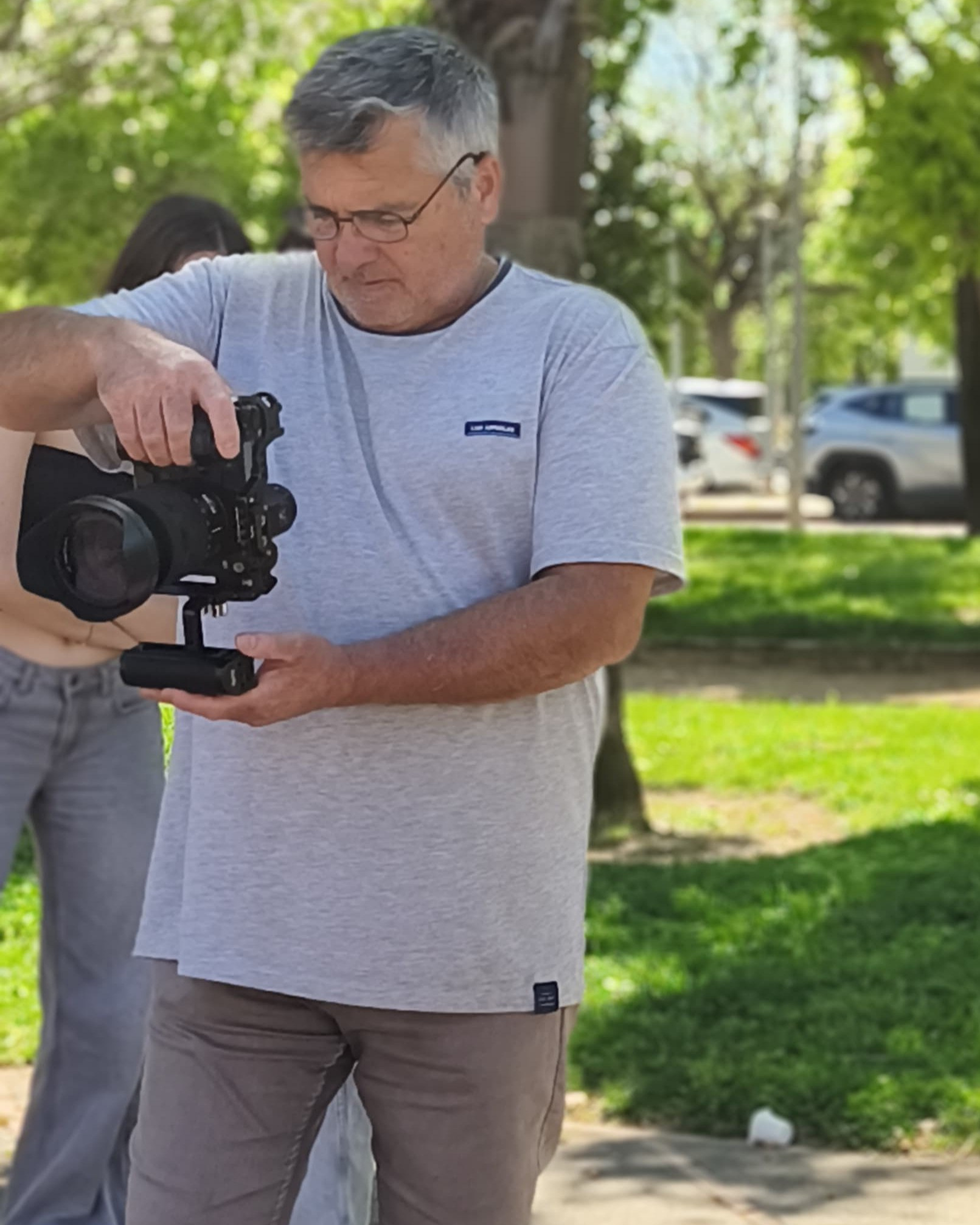 Fotógrafo realizando una sesión de fotos