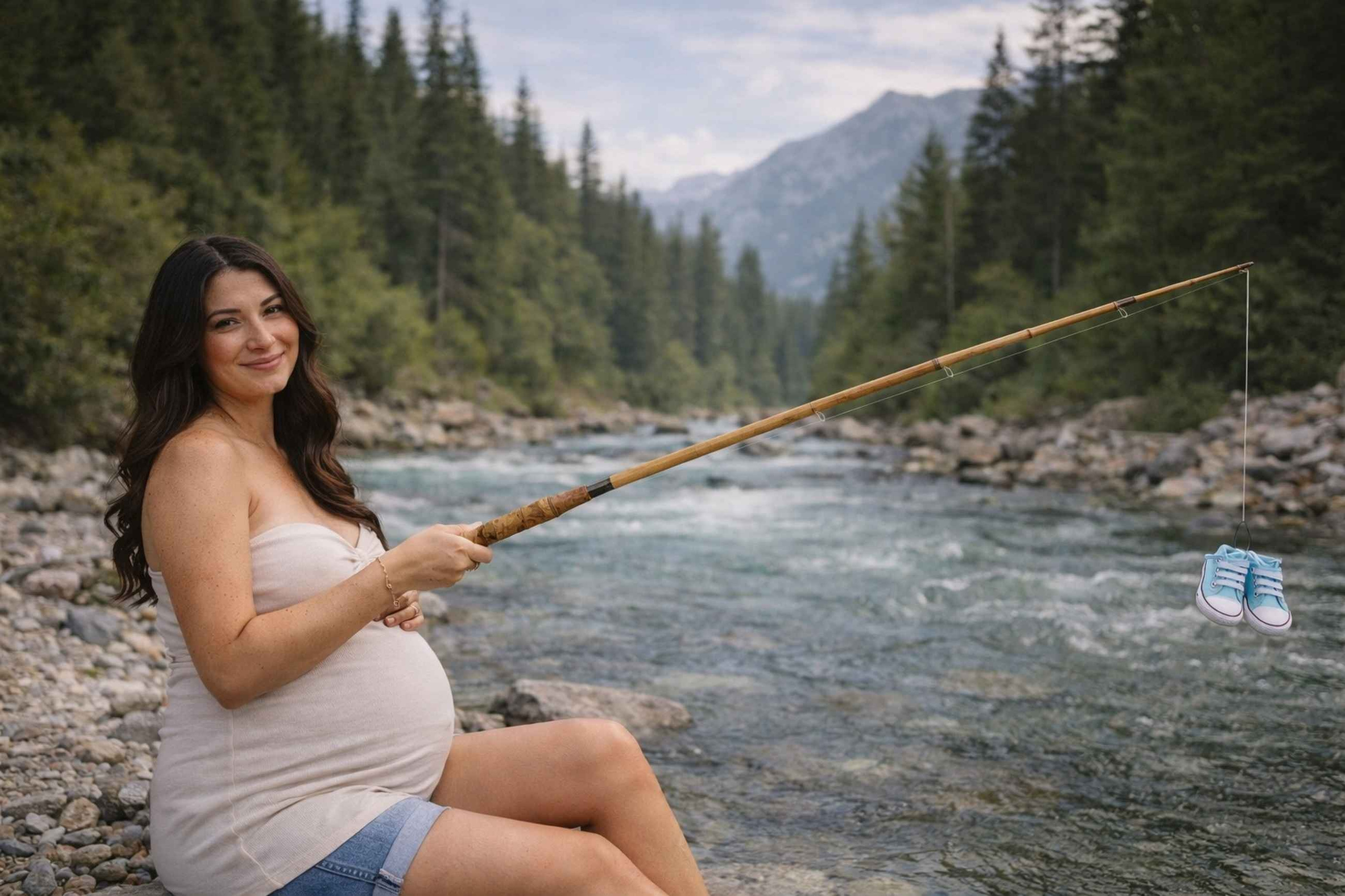 Фотосессия для беременных у реки Пловдив