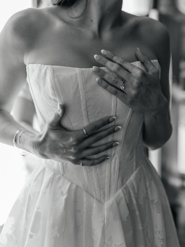 Candid wedding photo in Collingwood - authentic emotions captured by Storytellers Films