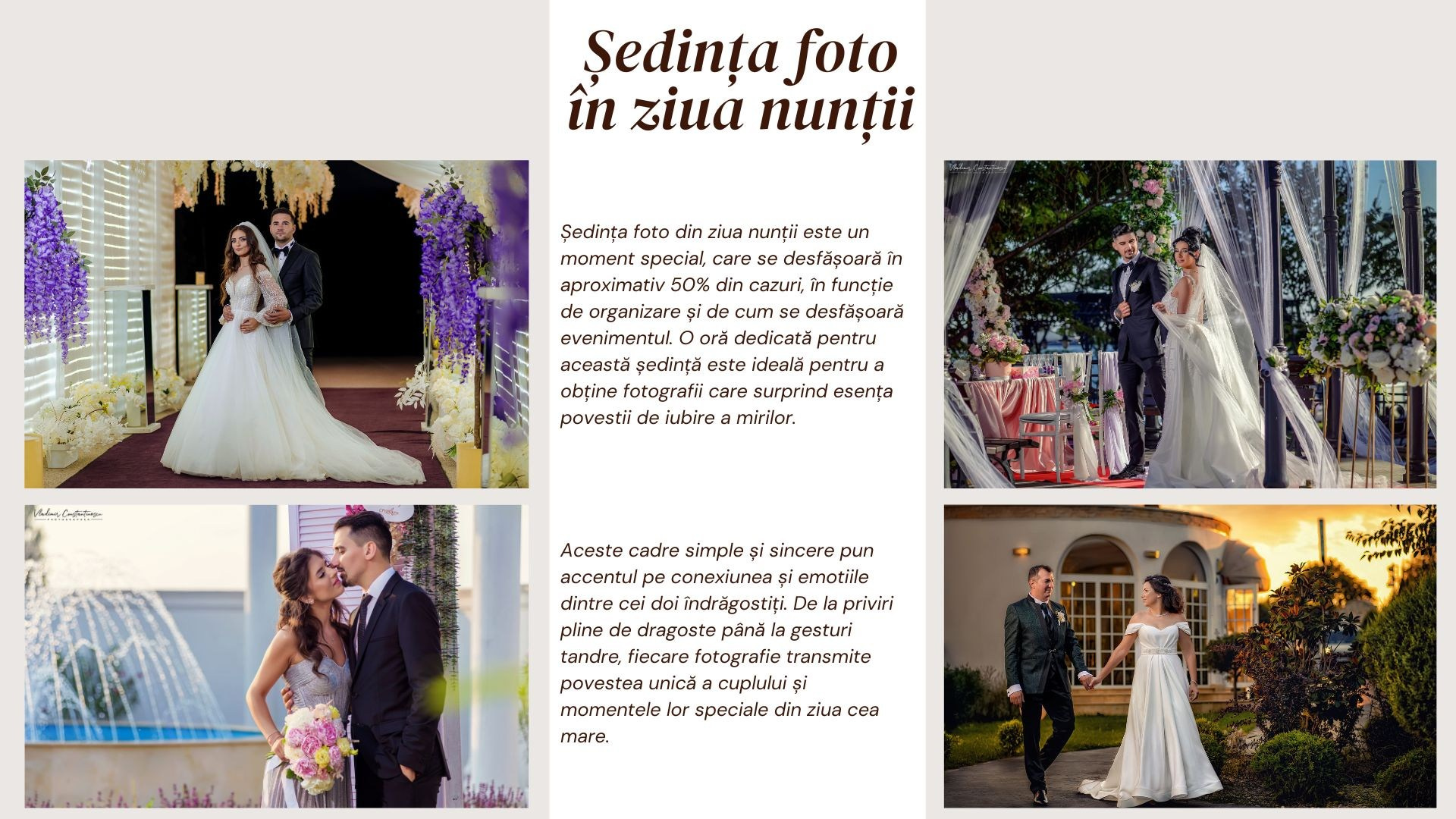 Vladimir Constantinescu - Fotograf de nunta Constanta