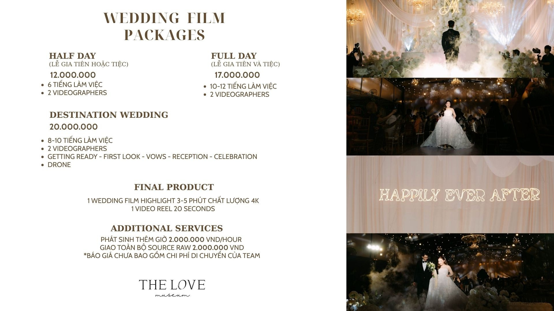 PACKAGES. TheLoveMuseum