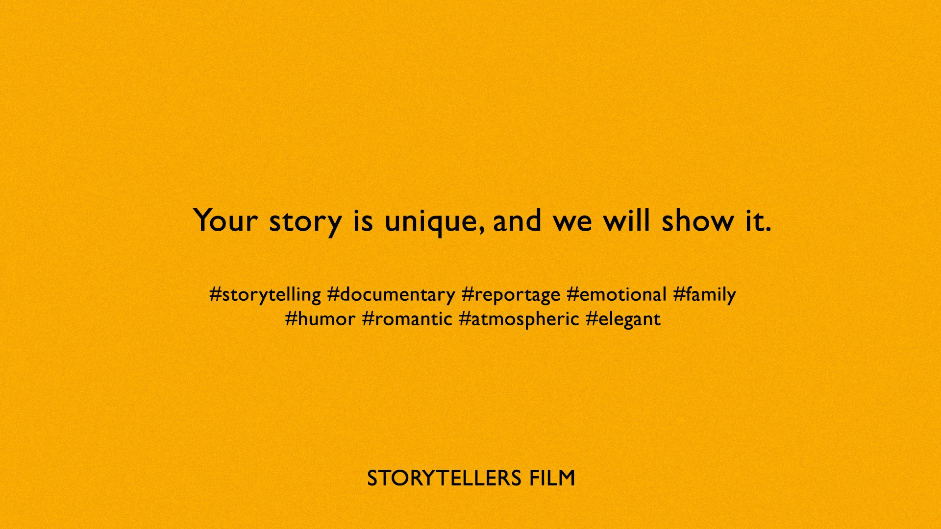Videographers Storytellers film Italy France