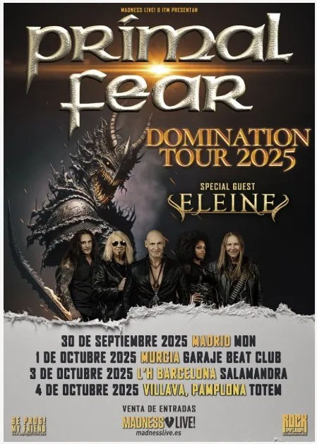 Rock and Metal Concert Calendar in Spain — September 2025 | FOTKAI