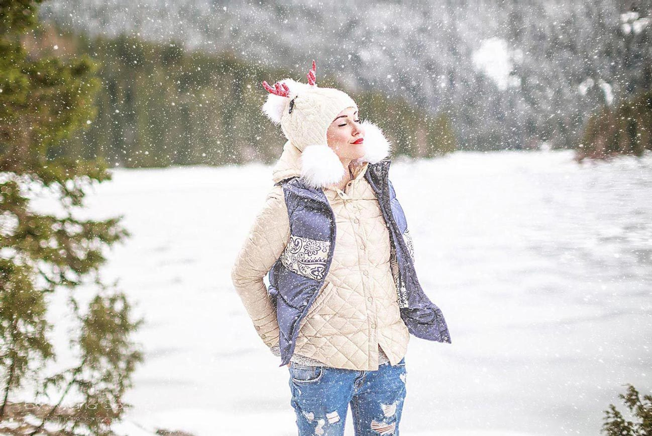 Svartsjøen i Montenegro om vinteren